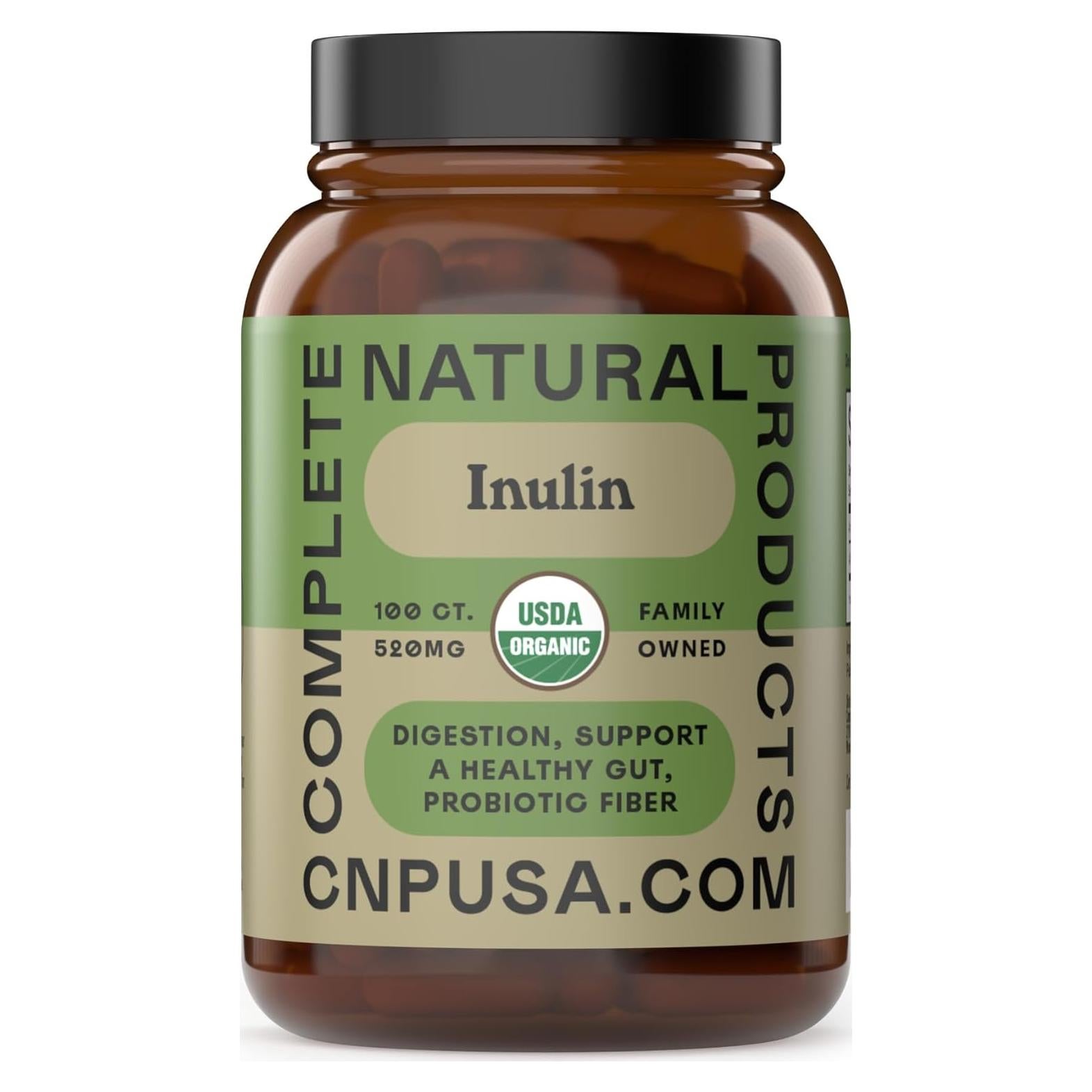 Cápsulas de Inulina Orgánica 520mg - Productos Naturales Completos