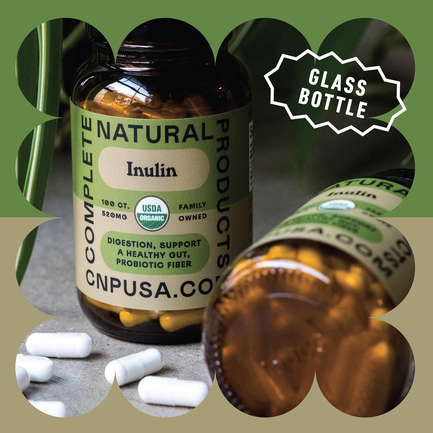 Cápsulas de Inulina Orgánica 520mg - Productos Naturales Completos