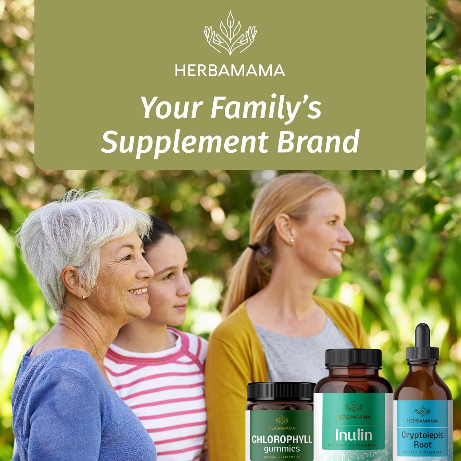 Cápsulas de Inulina Herbamama 1200mg - Soporte Digestivo Vegano