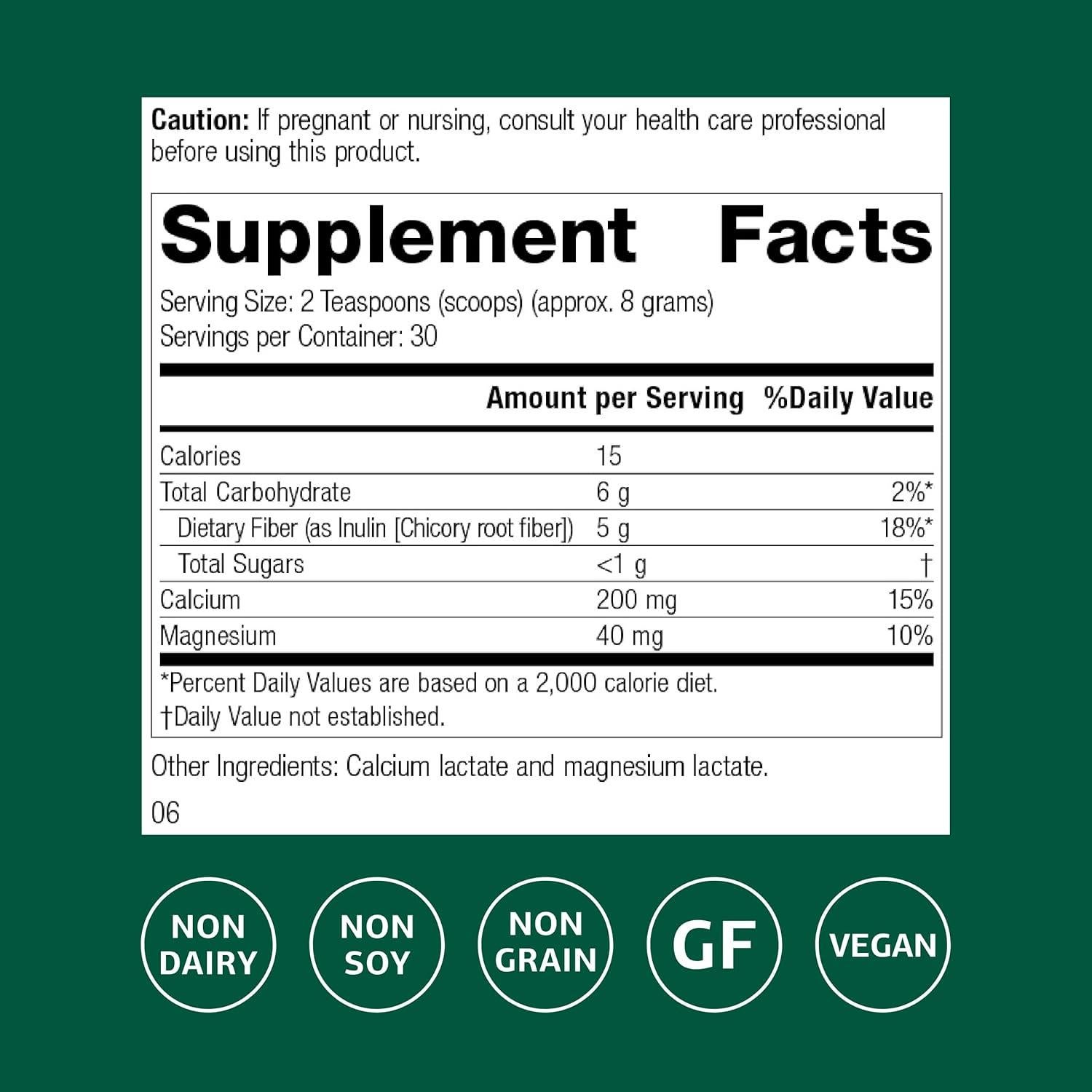 Suplemento de Inulina Prebiótica Standard Process 255g - Salud Digestiva y Ósea