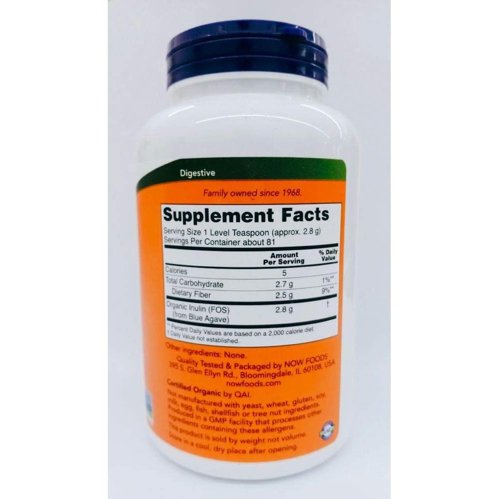 Inulina Prebiótica NOW Foods 453.6g (Paquete de 2)