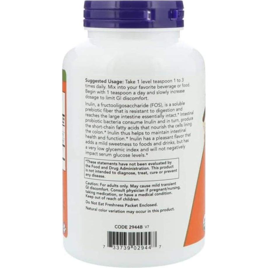 Inulina Prebiótica NOW Foods 453.6g (Paquete de 2)
