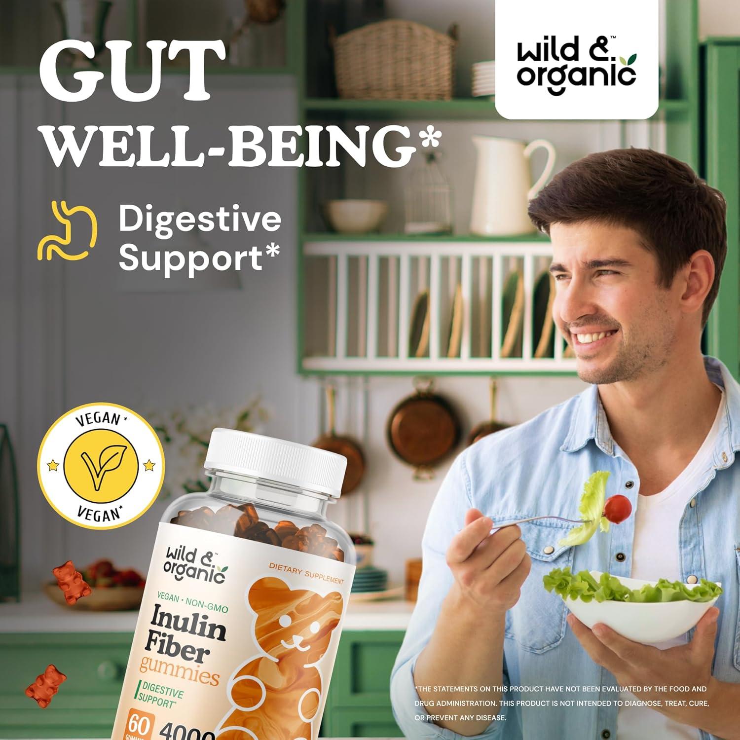 Gomitas de Inulina Silvestre y Orgánica 4000mg - 60 Unidades