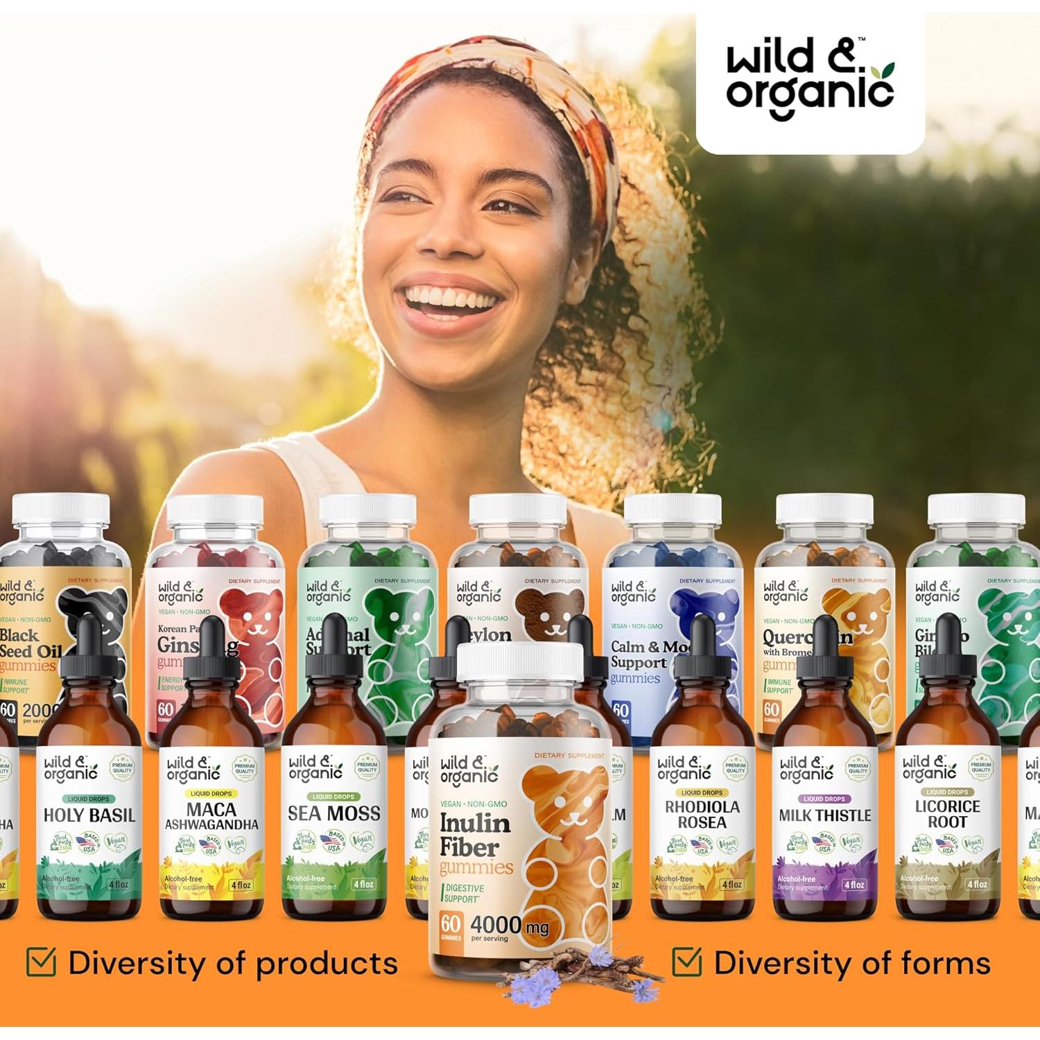 Gomitas de Inulina Silvestre y Orgánica 4000mg - 60 Unidades