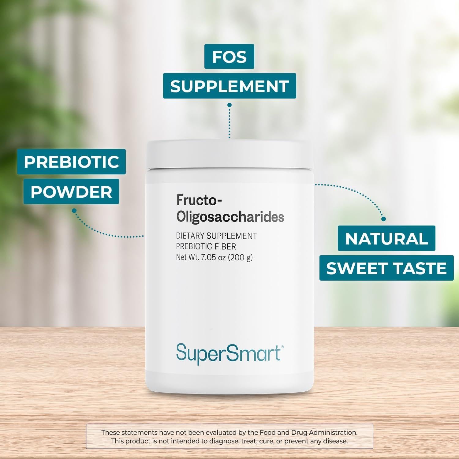 Polvo Prebiótico FOS Supersmart 200 g - Salud Digestiva