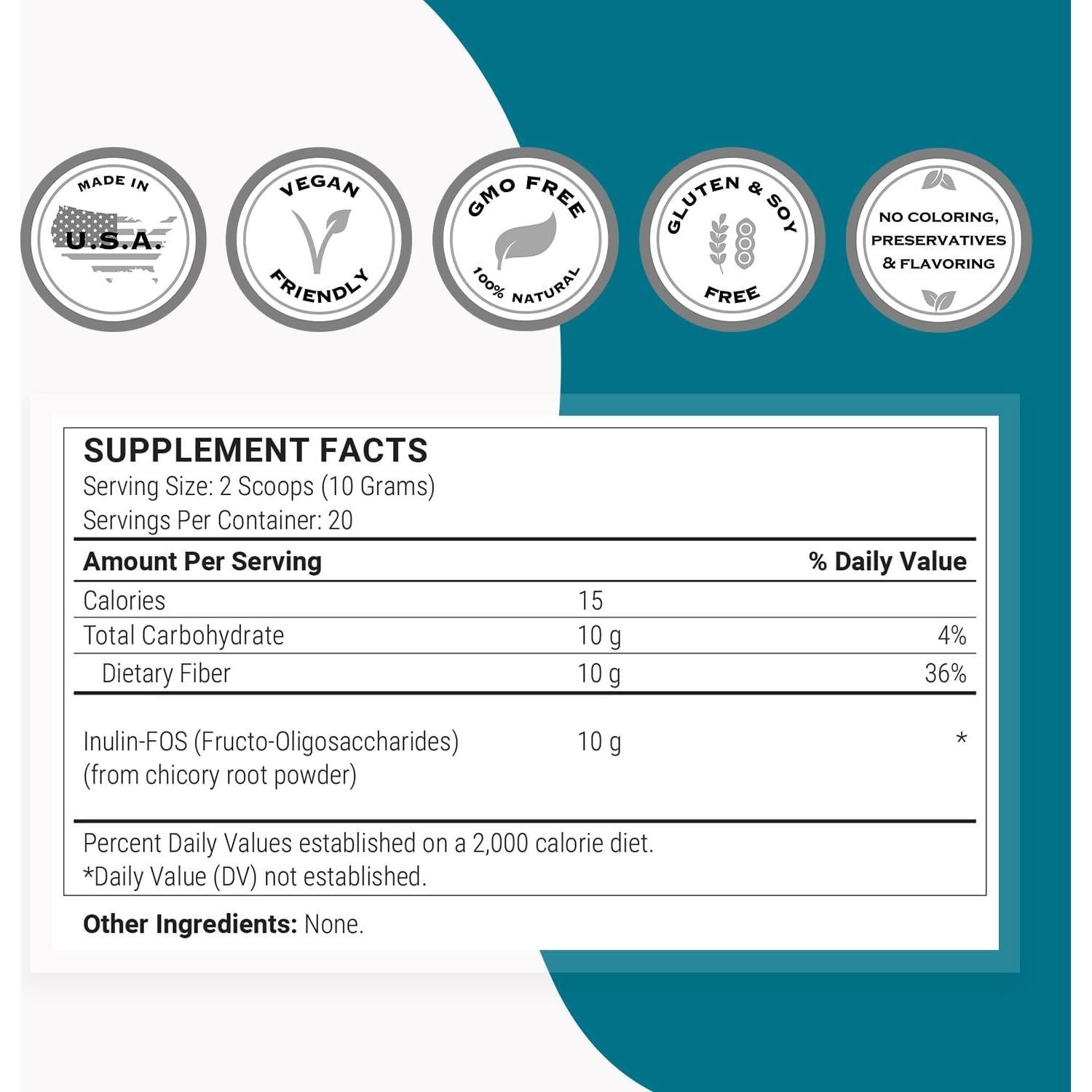 Polvo Prebiótico FOS Supersmart 200 g - Salud Digestiva