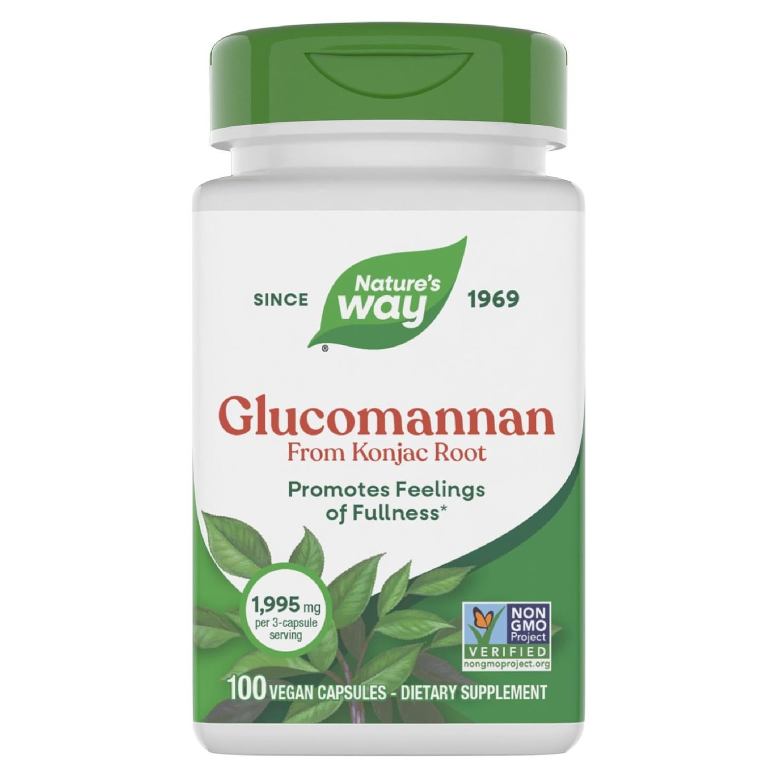 Cápsulas de Glucomanano Nature's Way 100 Cápsulas 1995 mg