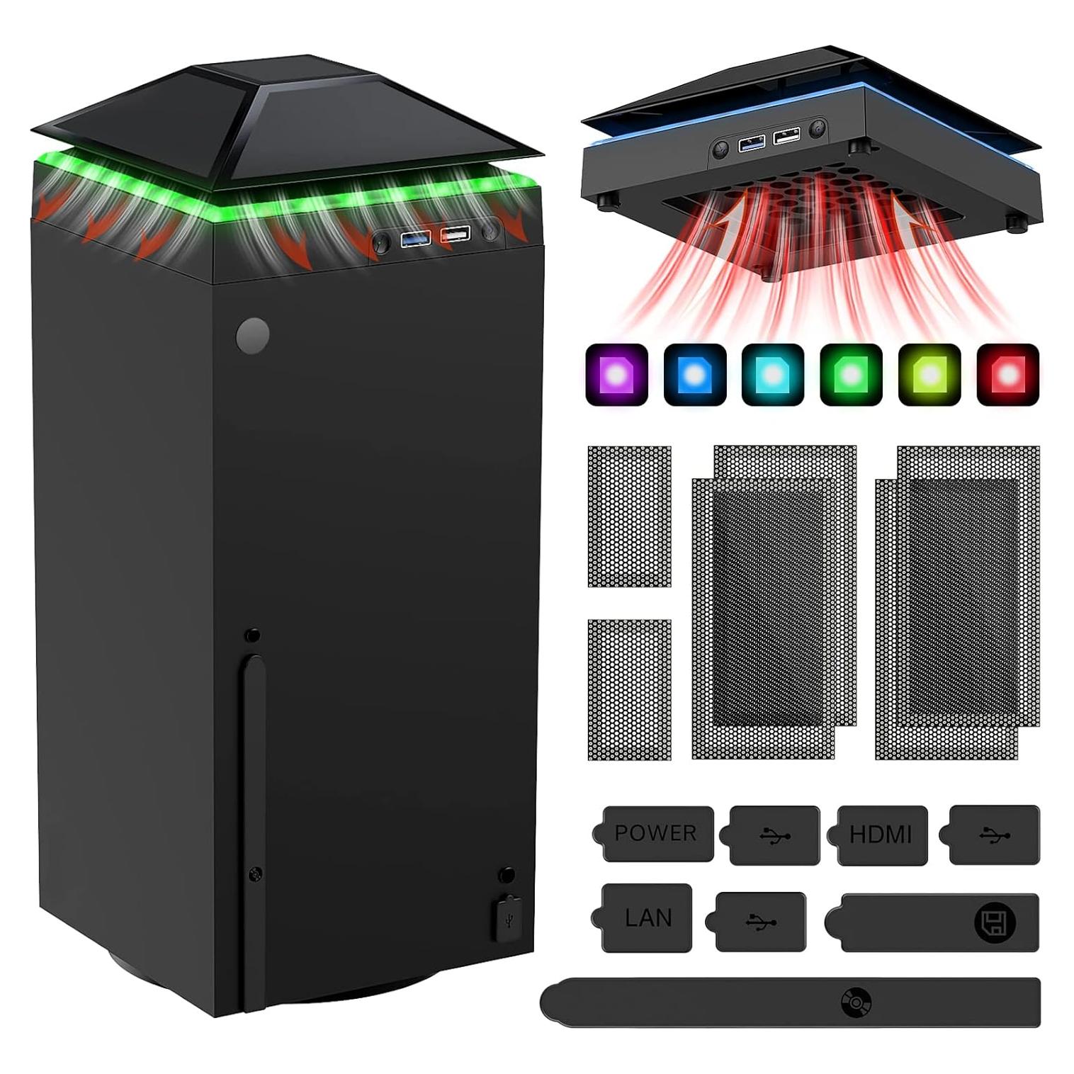 Ventilador de Enfriamiento MENEEA para Xbox Series X con Luz