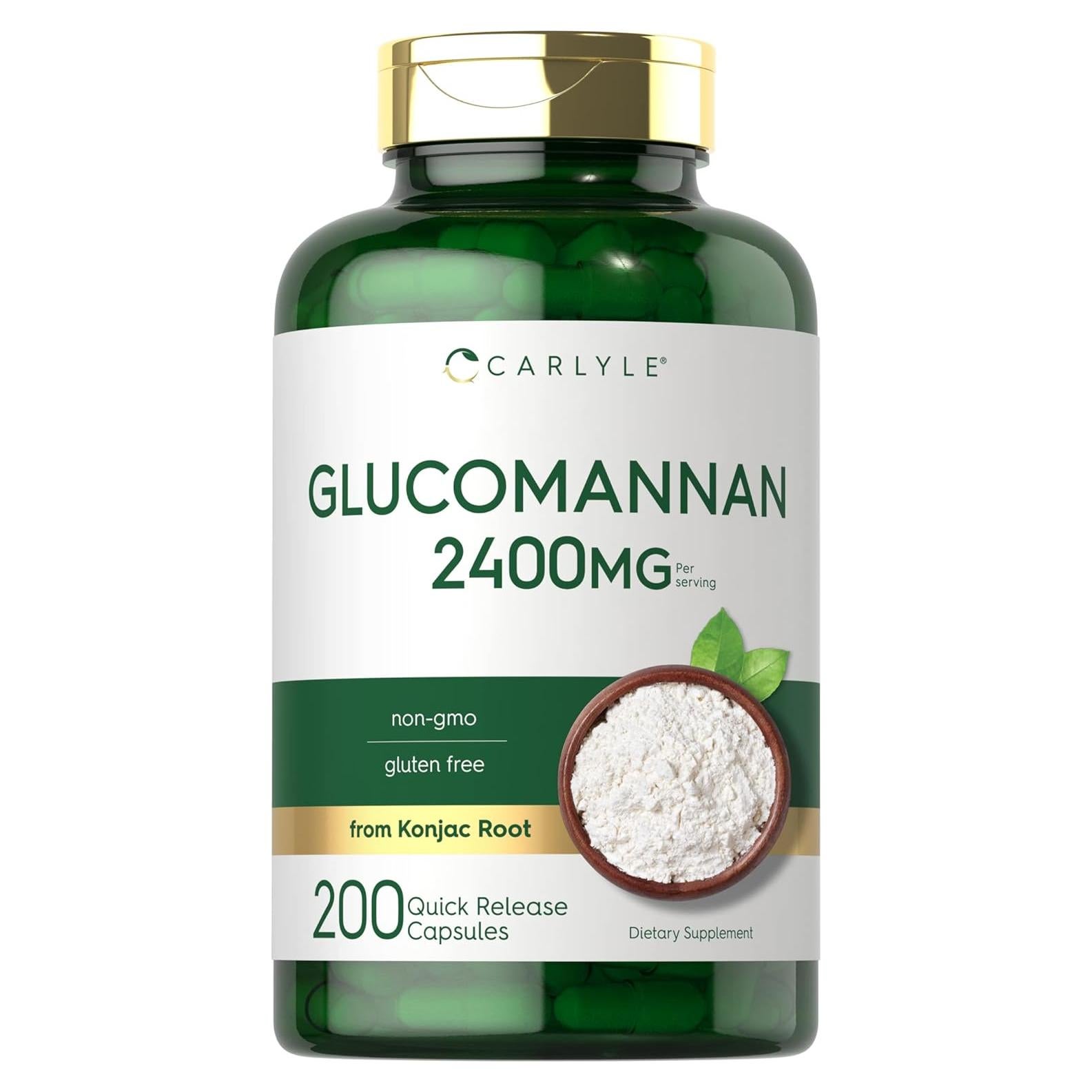 Cápsulas de Glucomanano Carlyle 200 Unidades - Fibra Soluble