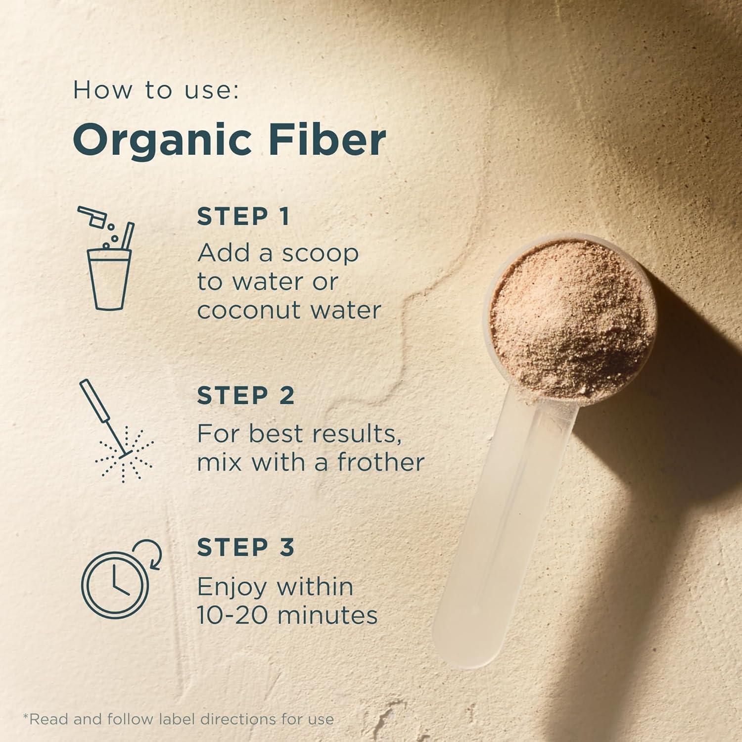 Polvo de Fibra Orgánica Nutrición Antigua 190 g Limonada Frambuesa