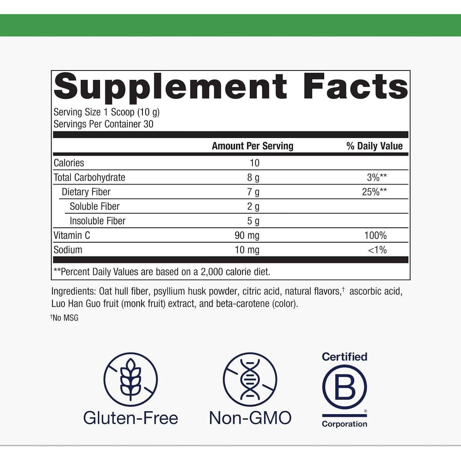 Metagenics Herbulk Polvo de Fibra 7g - Salud Intestinal y Inmunológica
