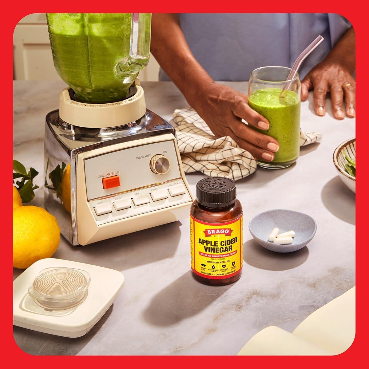 Cápsulas de Vinagre de Sidra de Manzana Bragg 90 Unidades