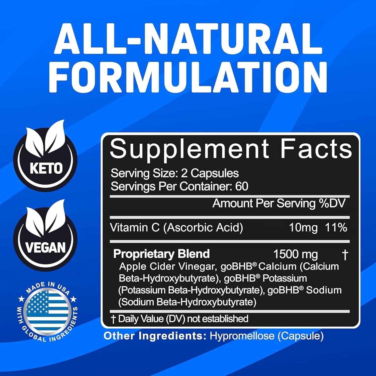 Suplemento de Vinagre de Sidra de Manzana Herbtonics 120 Cápsulas