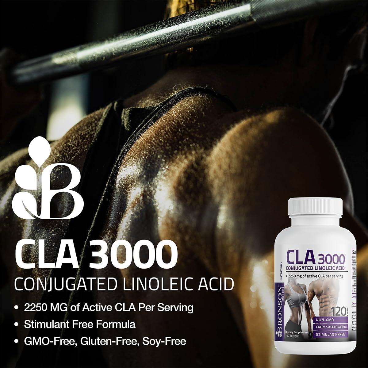 Suplemento CLA Bronson 3000 mg 90 Gelatinas Blandas