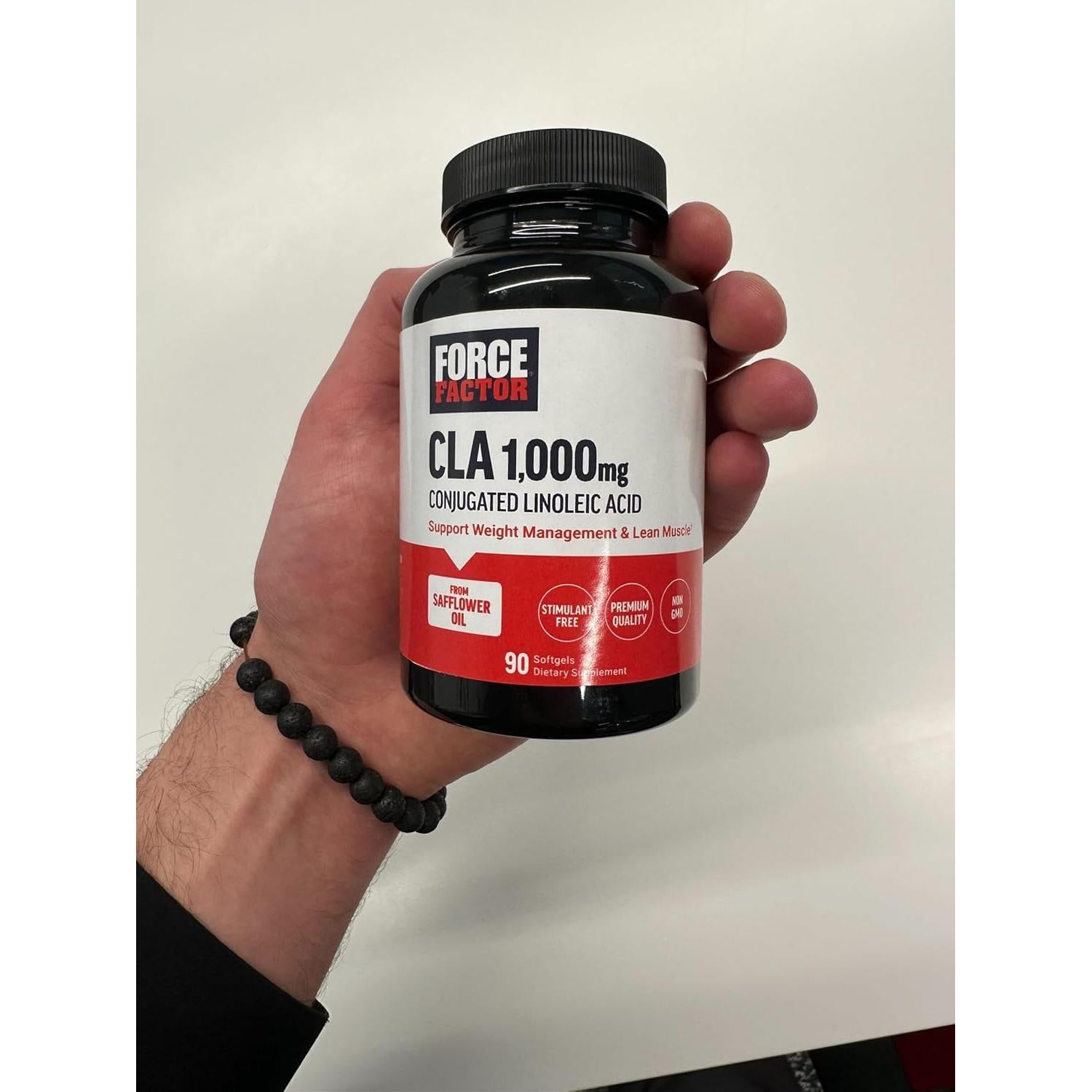 Suplemento CLA Force Factor 1000 mg 90 Softgels - Ácido Linoleico Conjugado