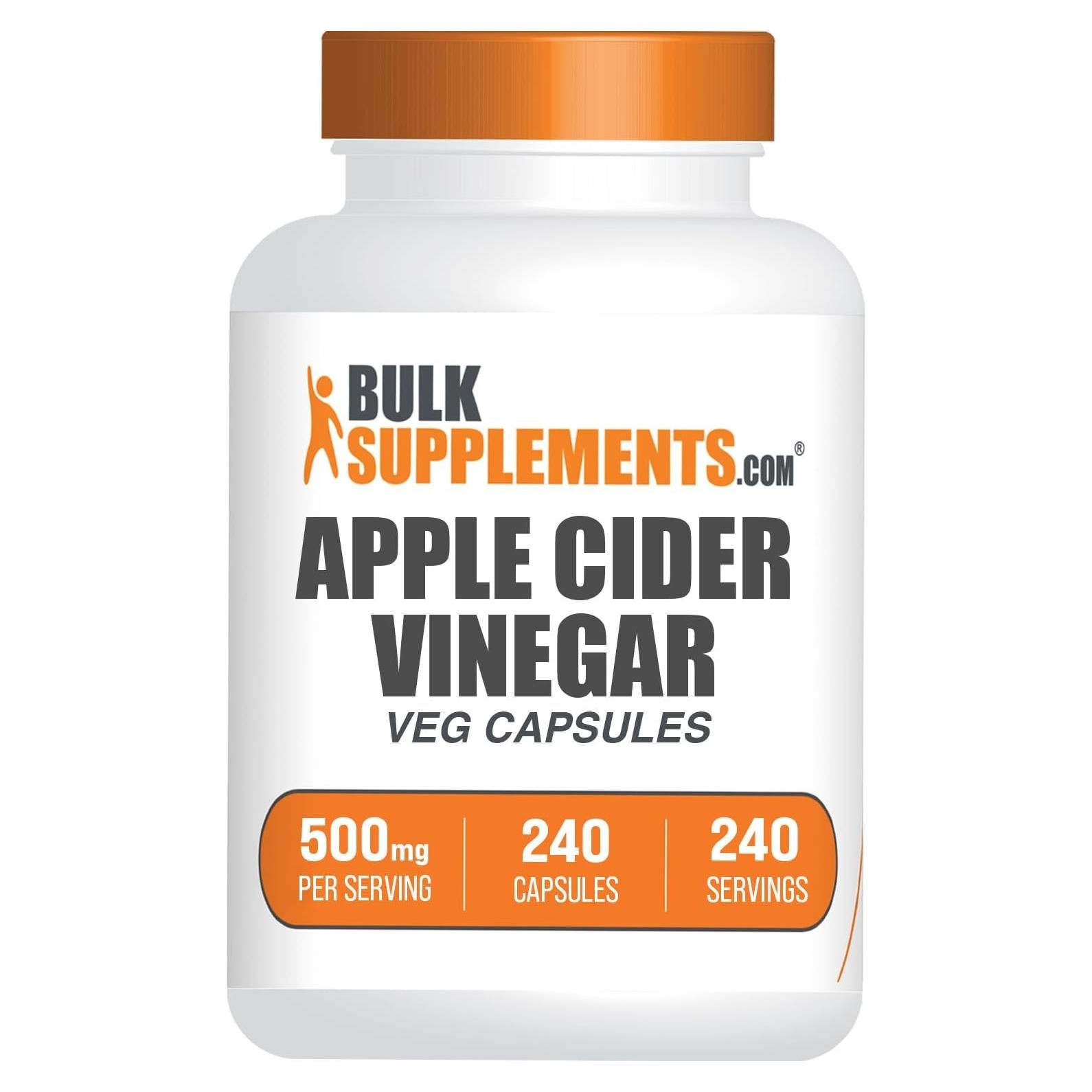 Cápsulas de Vinagre de Manzana BulkSupplements 500mg - 240 Unidades