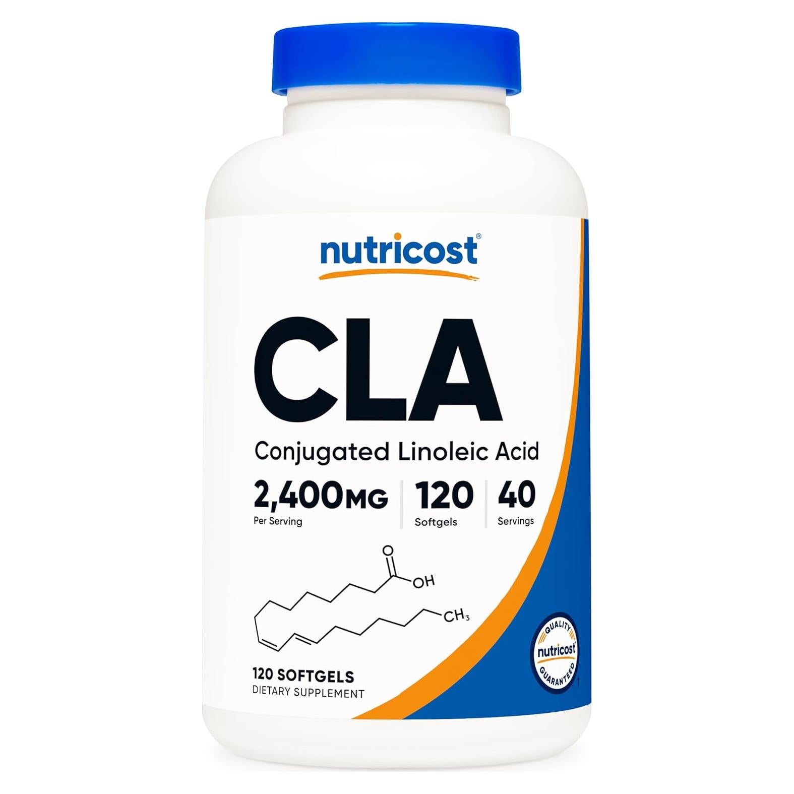Nutricost CLA 2400mg 120 Gelatinas Blandas Sin Gluten
