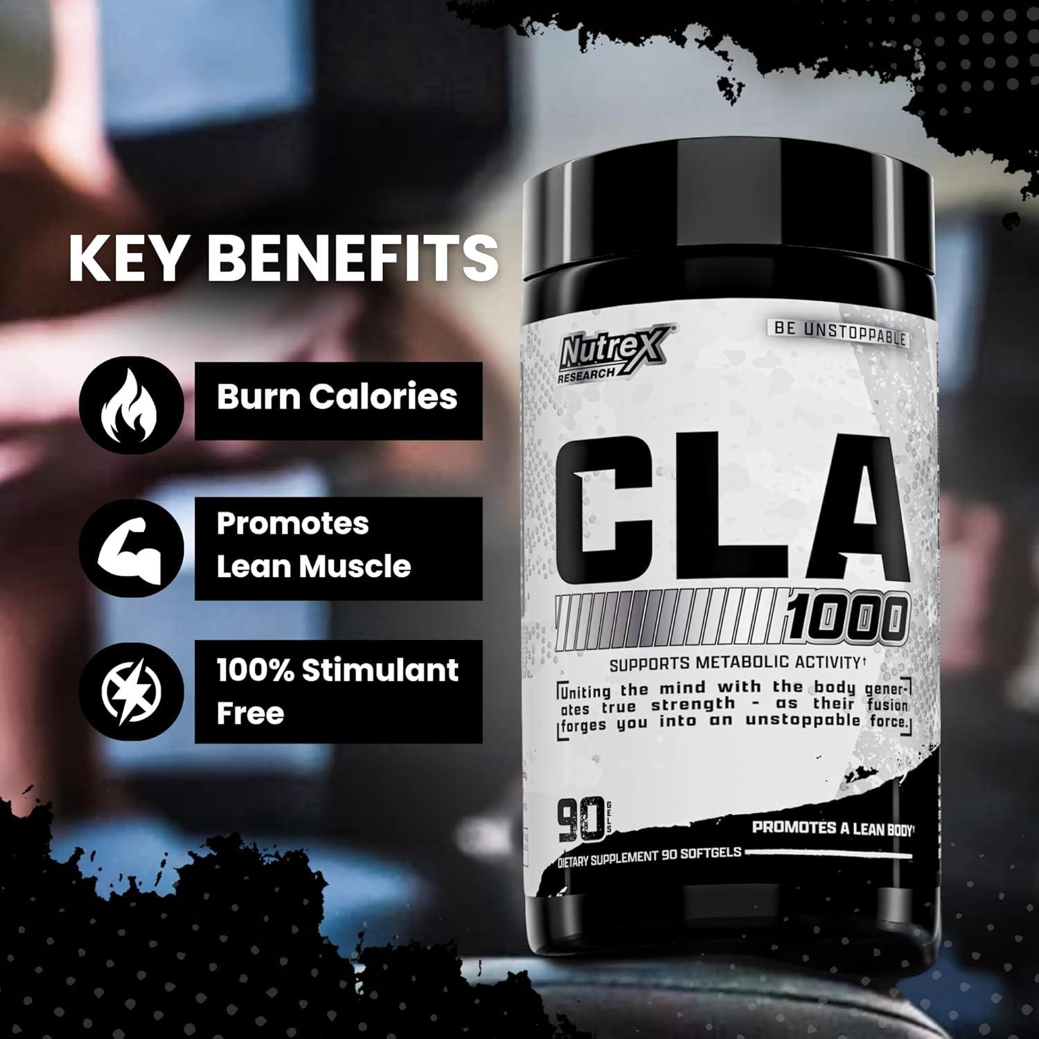 Nutrex CLA 90 Geles Blandos 1000mg - Suplemento Quema Grasa