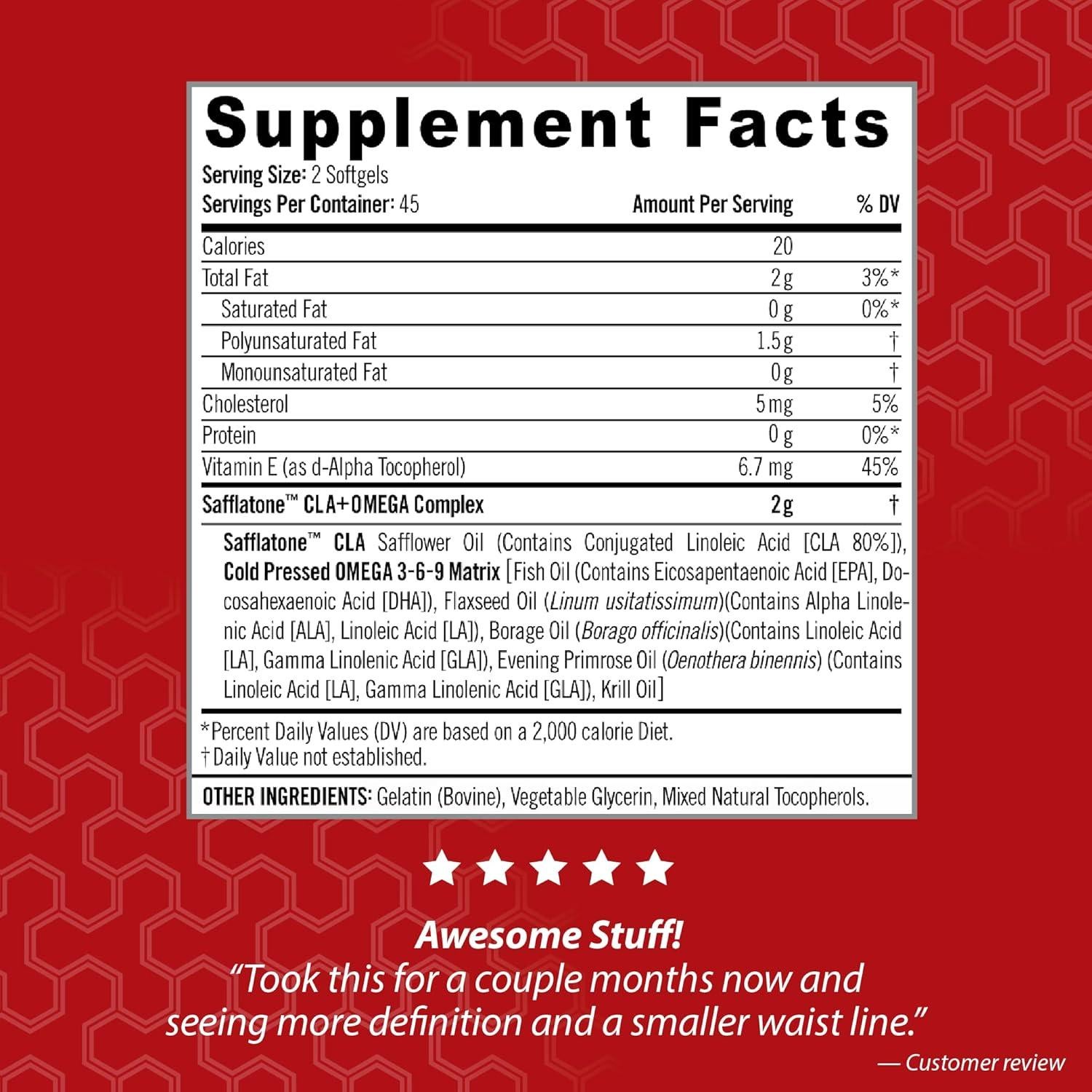 iSatori Ultra CLA Omega 3 6 9 - Quemador de Grasa Natural 90 Cápsulas