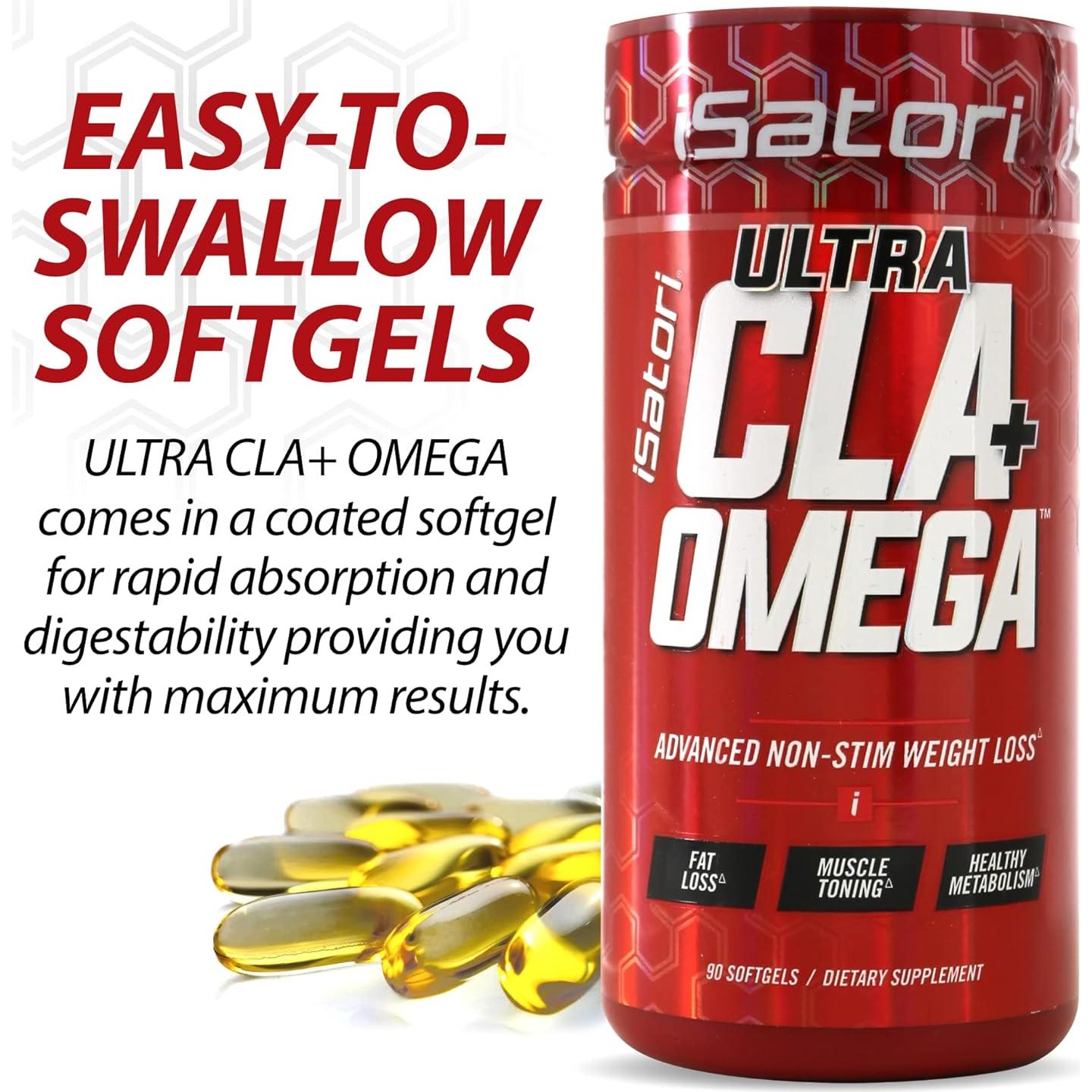 iSatori Ultra CLA Omega 3 6 9 - Quemador de Grasa Natural 90 Cápsulas