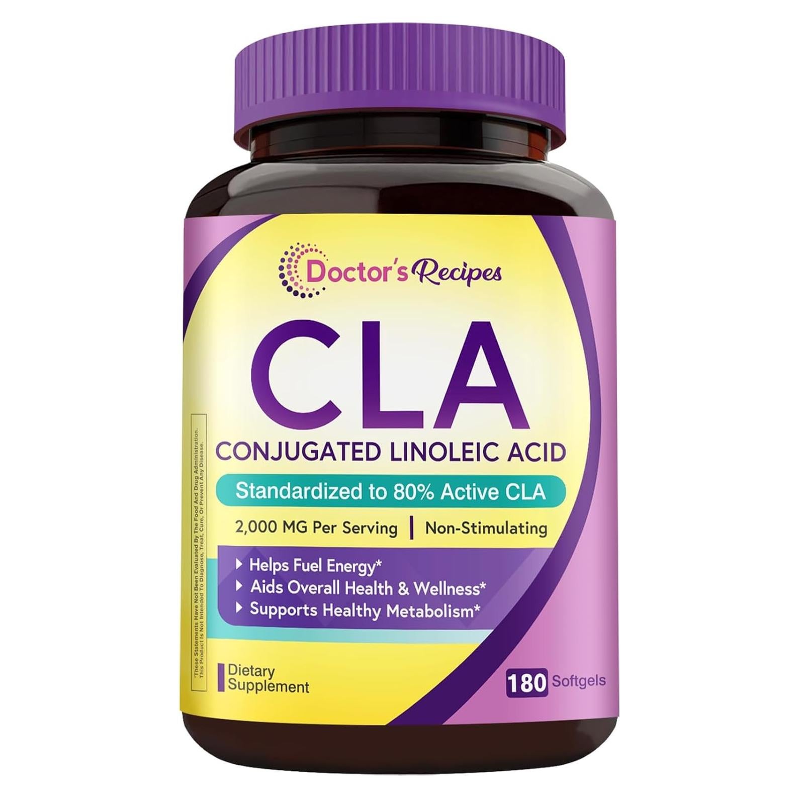 Suplemento CLA 2000mg Recetas del Doctor 180 Gelatinas
