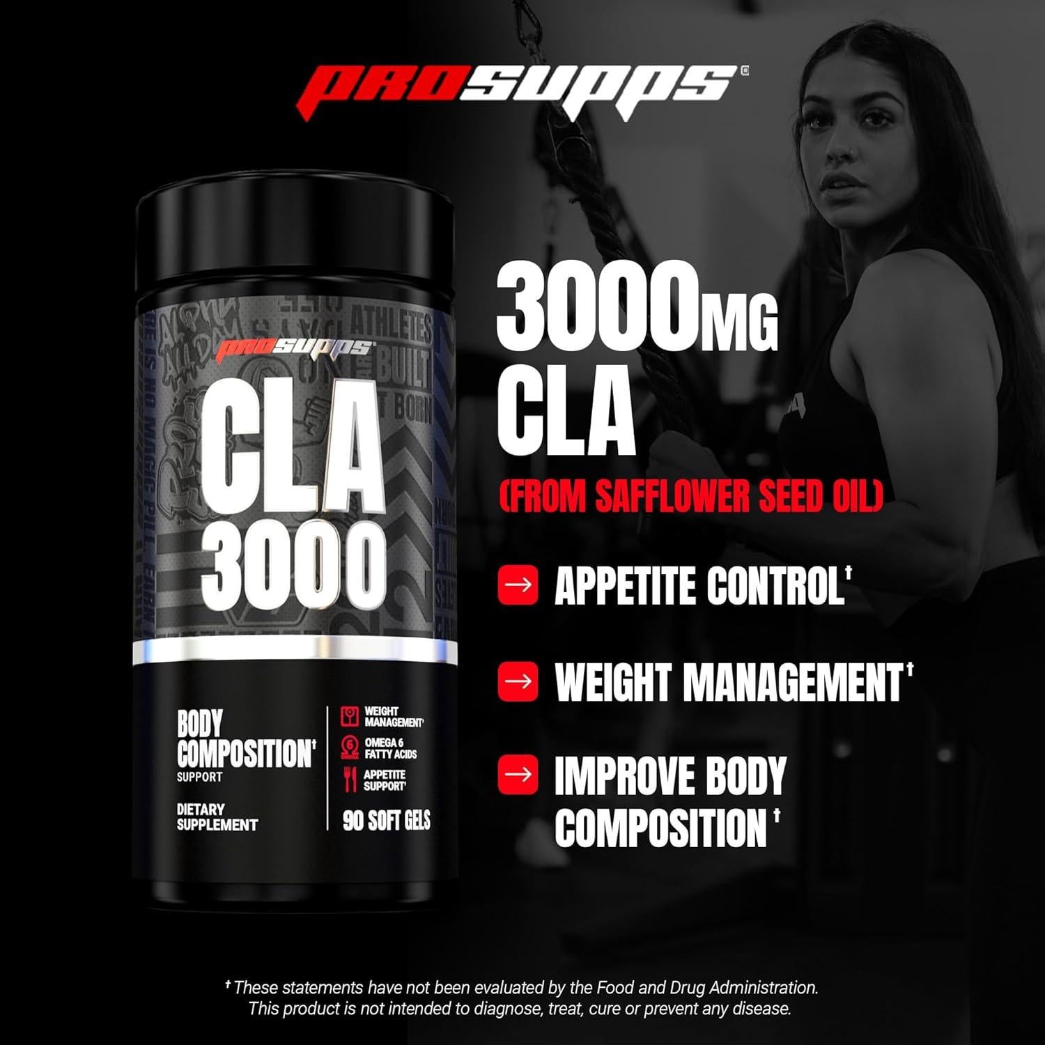 Suplemento CLA 3000 ProSupps - 90 Gelatinas Blandas
