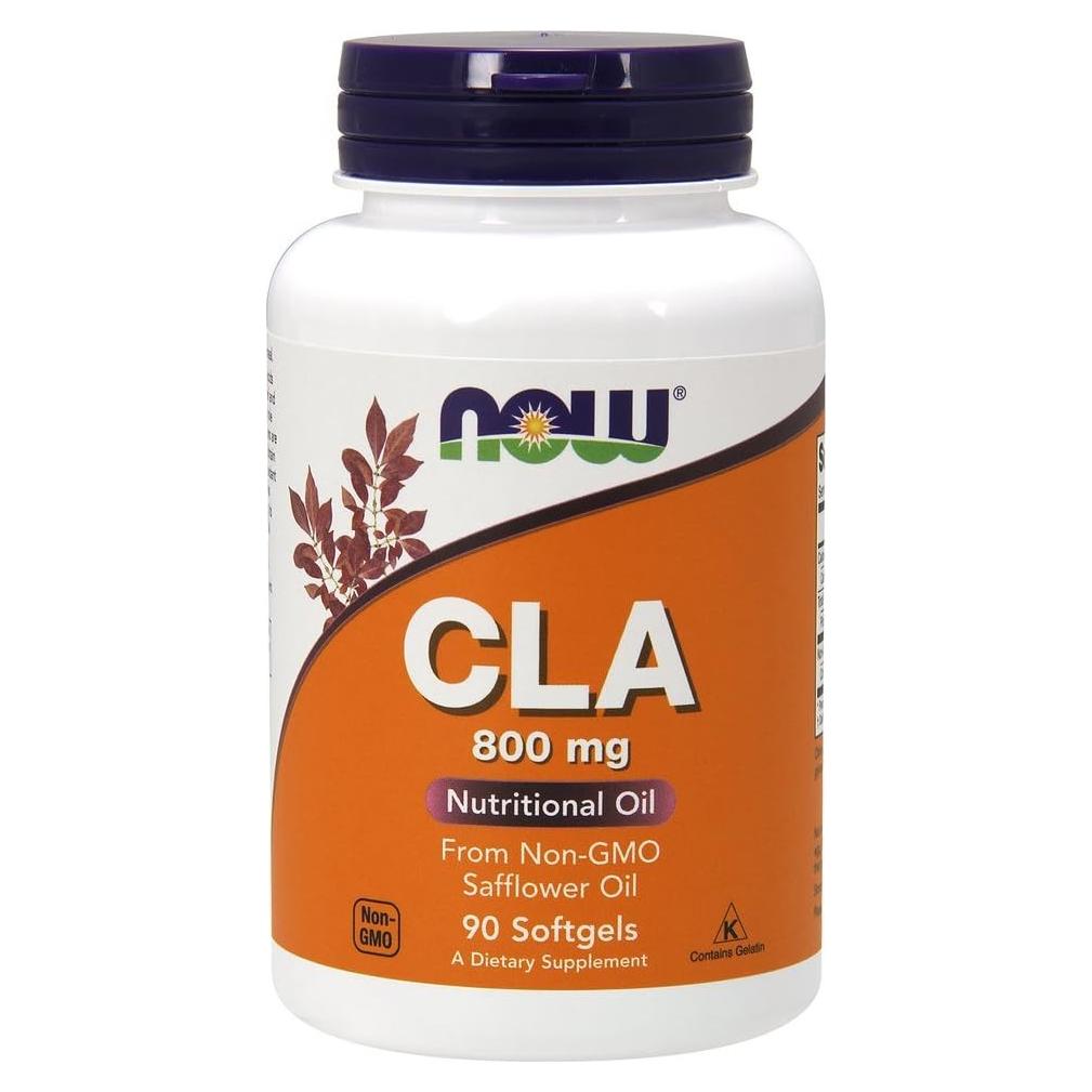 Suplemento CLA 800 mg NOW Foods 90 Softgels Aceite de Cártamo