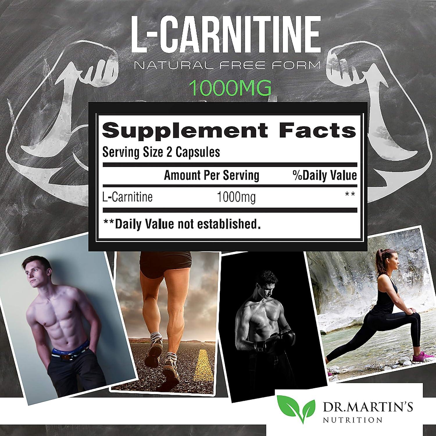 L-Carnitina Extra Fuerte 200 Cápsulas 1000mg Nutrición Dr. Martin