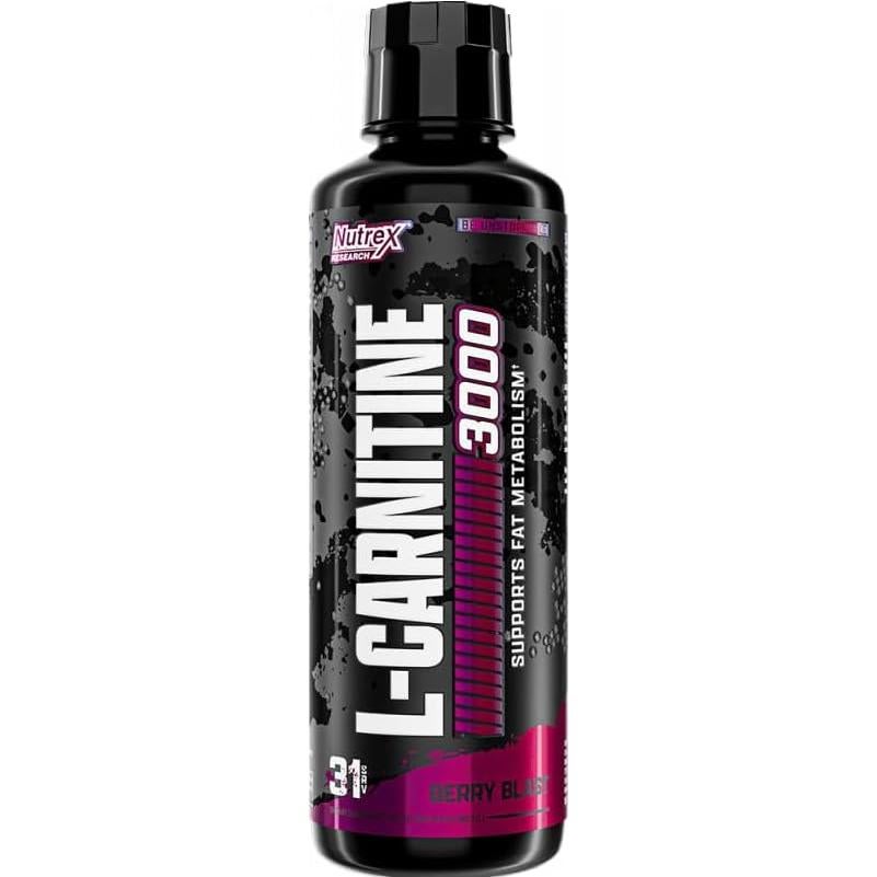 Nutrex L-Carnitina Líquida 3000mg 473ml Explosión de Baya