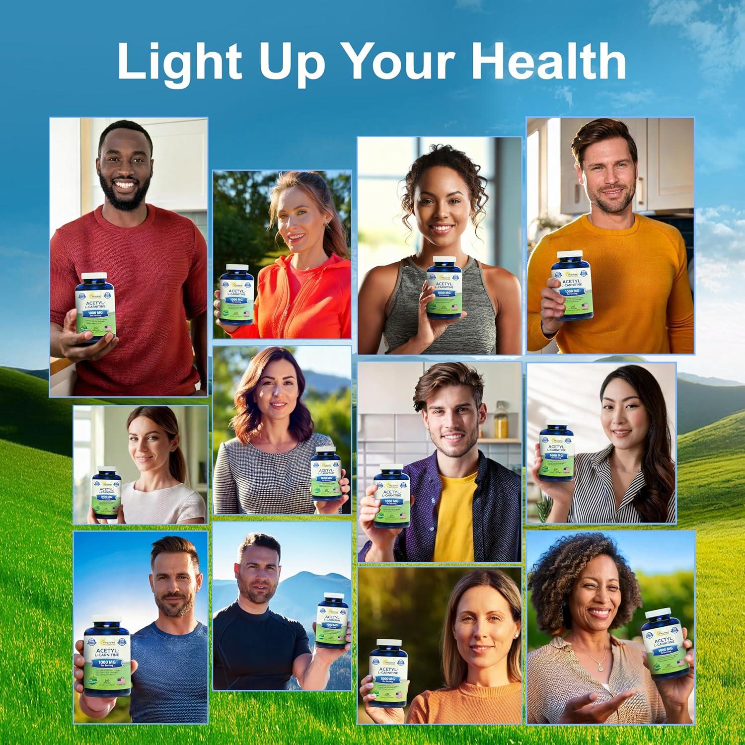 Acetil L-Carnitina 1000mg aSquared Nutrition - 200 Cápsulas Veganas