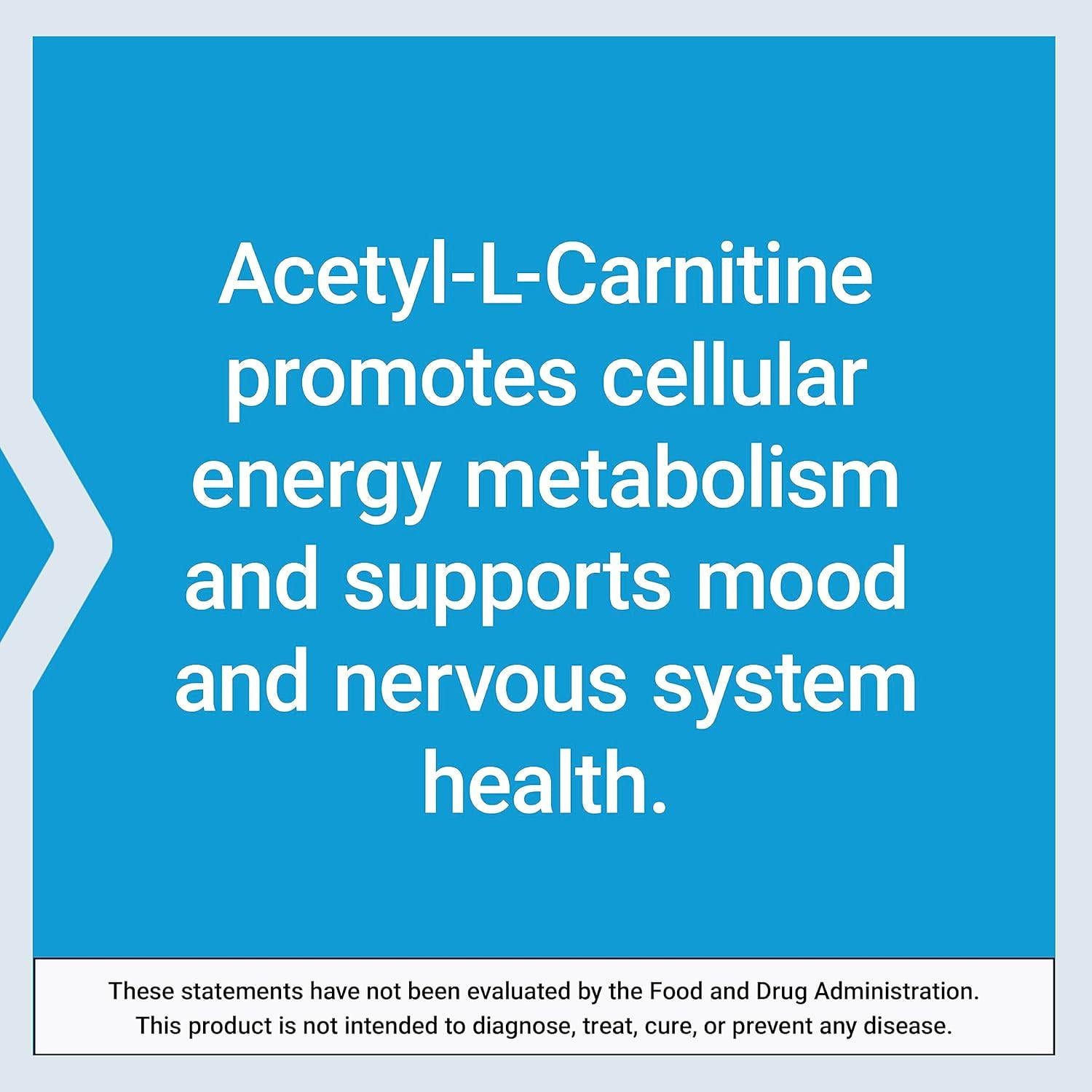 Suplemento Acetil-L-Carnitina Life Extension 100 Cápsulas