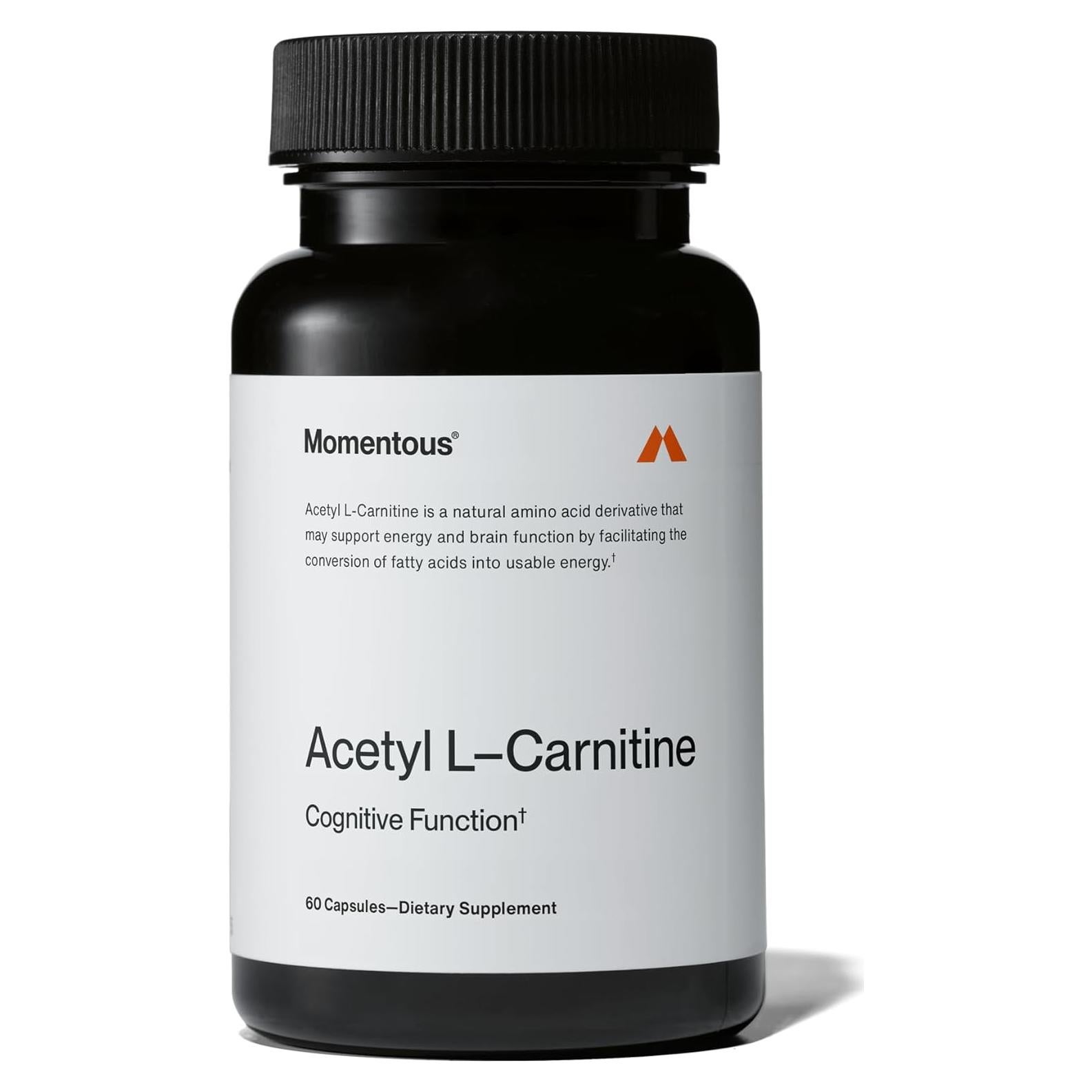 Acetil-Carnitina Momentous - 60 Cápsulas - Energía y Cognición