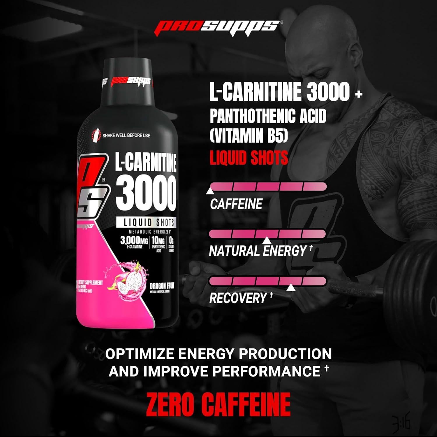 L-Carnitina Líquida ProSupps 3000 Fruta Dragón 31 Porciones