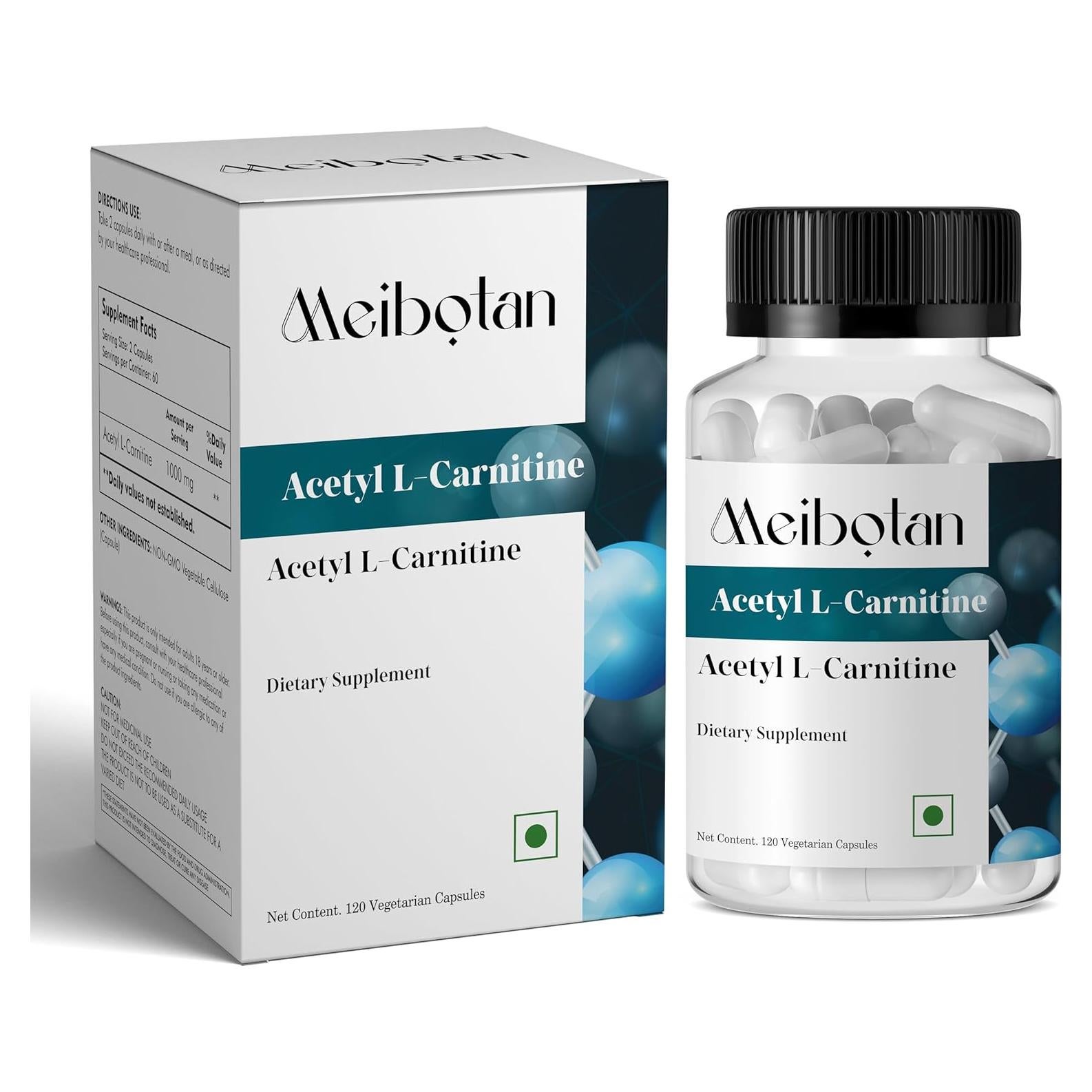Acetil L-Carnitina 1000 mg Fido Pharma 120 Cápsulas Vegetales