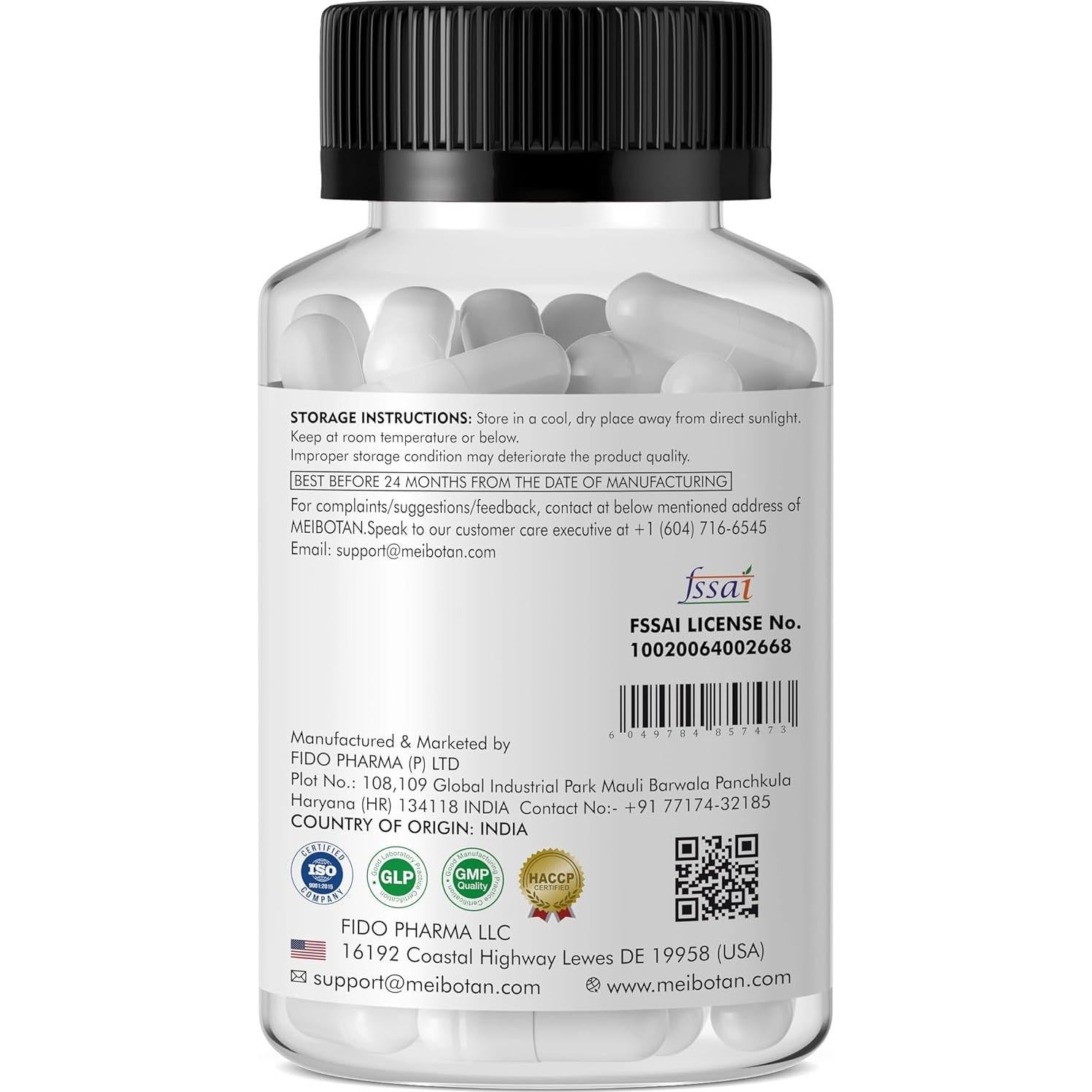 Acetil L-Carnitina 1000 mg Fido Pharma 120 Cápsulas Vegetales