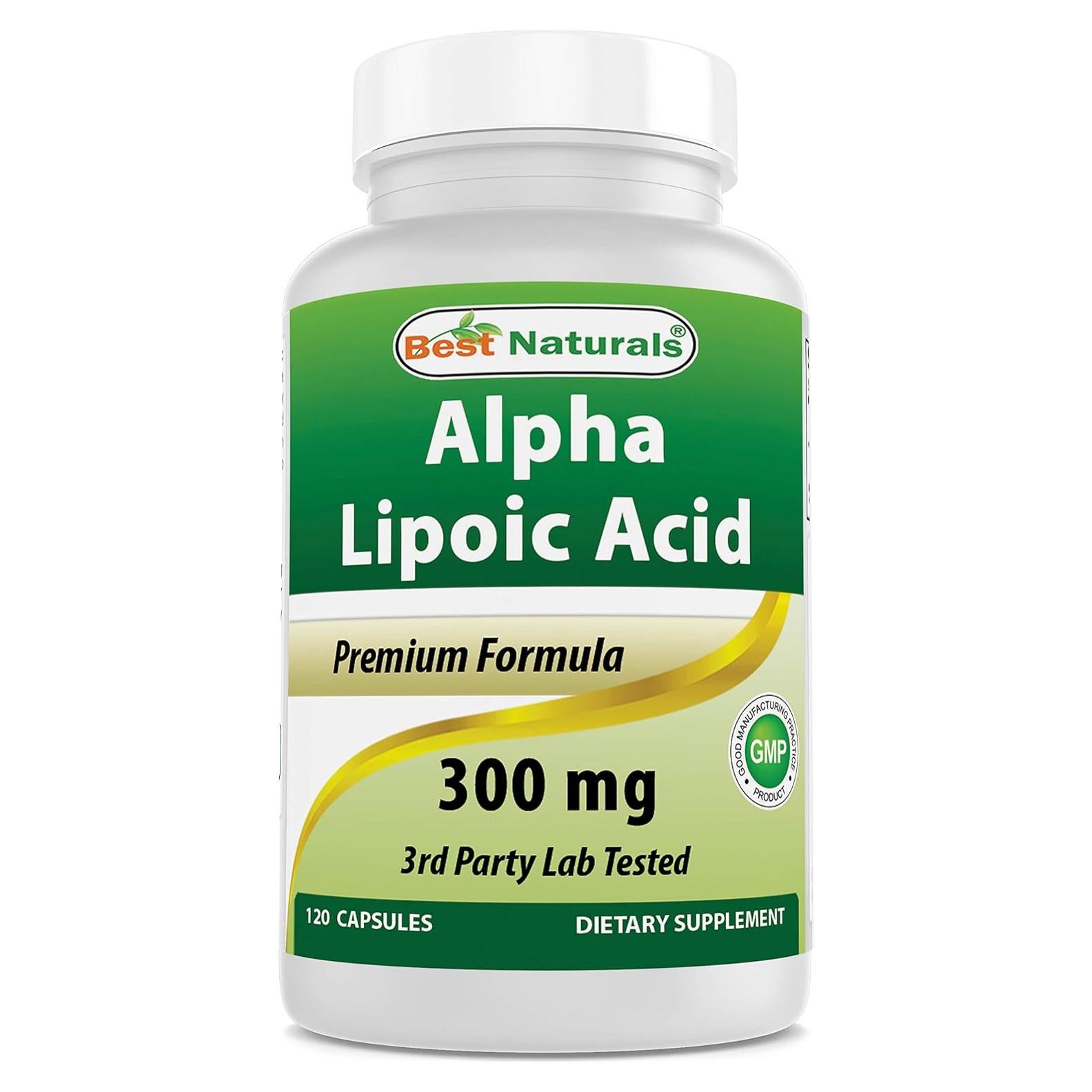 Ácido Lipoico 300 mg Mejores Naturales 120 Cápsulas