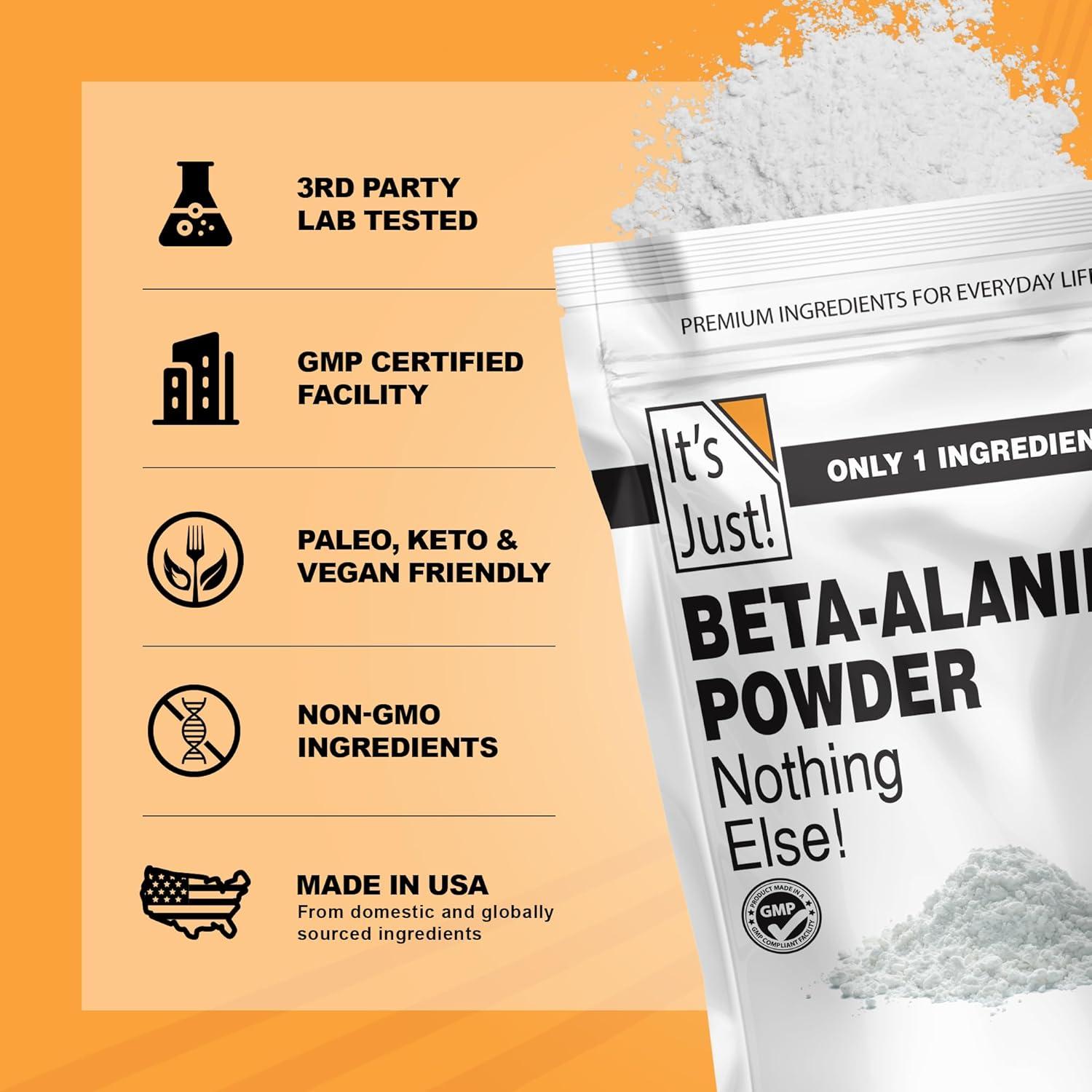 Polvo de Beta-Alanina Es Justo 250g - Suplemento Pre-Entrenamiento