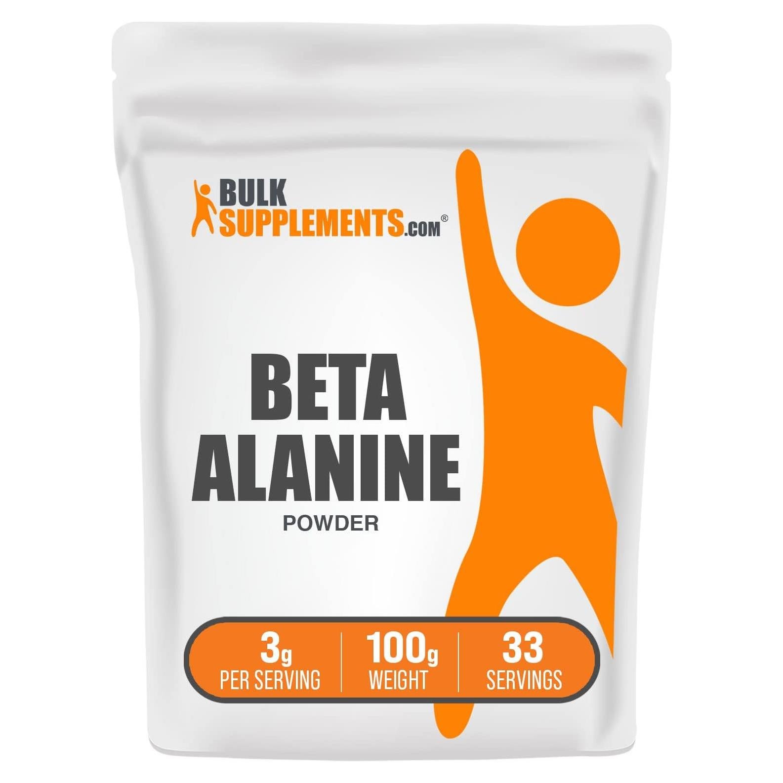 Polvo de Beta Alanina BulkSupplements 100g - Suplemento Pre-Entrenamiento