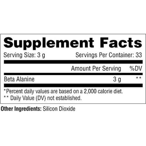Beta Alanina Nutrición Metabólica 100 Gramos Polvo