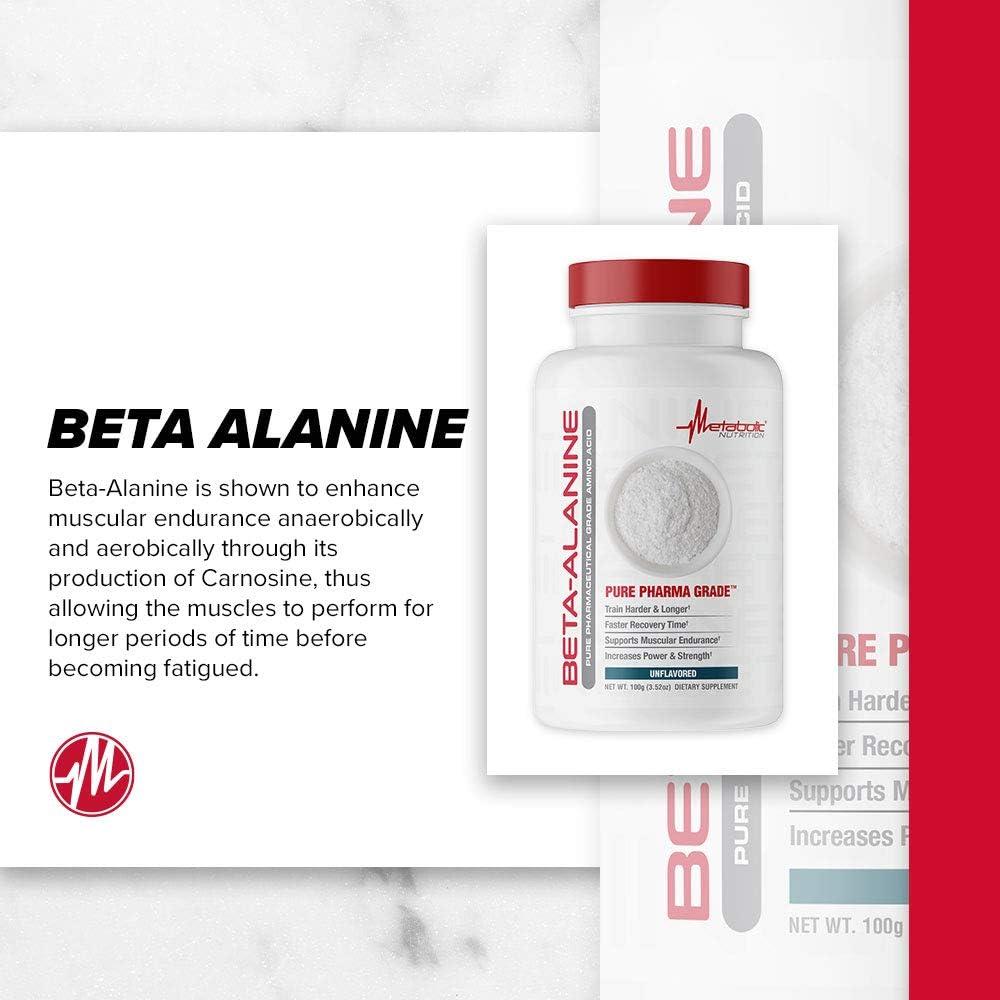 Beta Alanina Nutrición Metabólica 100 Gramos Polvo