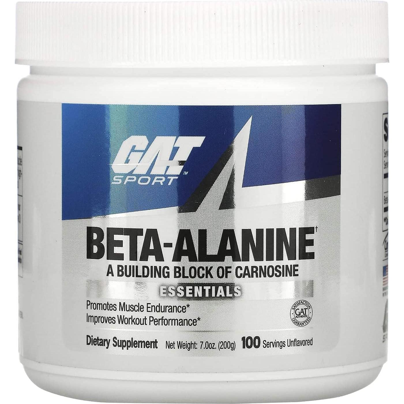 GAT Sport Beta Alanine Powder 200g - Sin Sabor, 100 Porciones