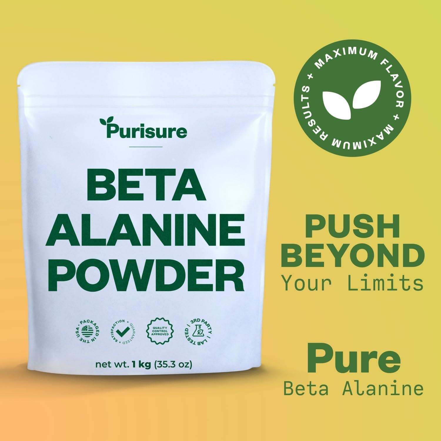 Purisure Beta Alanine 1kg - Suplemento Pre-Entrenamiento