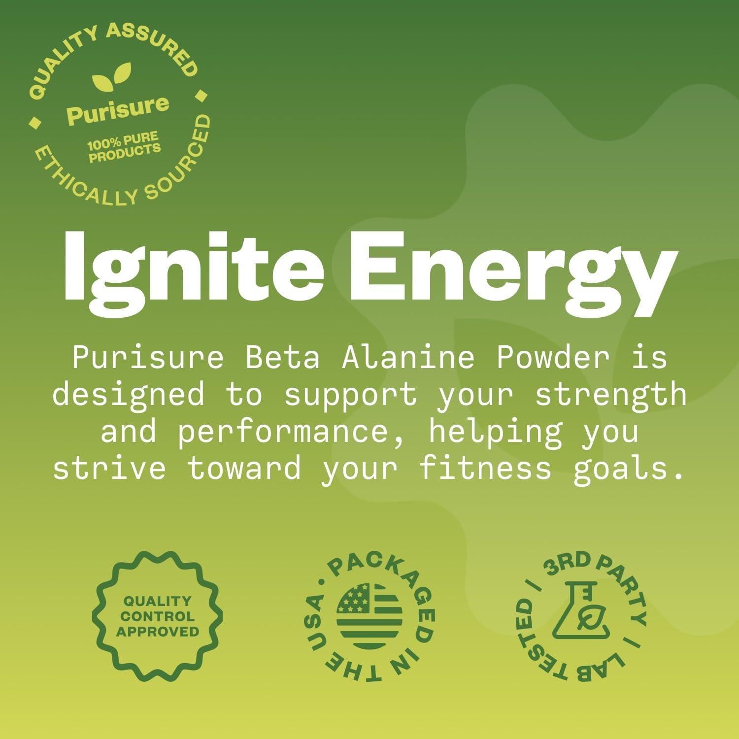 Purisure Beta Alanine 1kg - Suplemento Pre-Entrenamiento