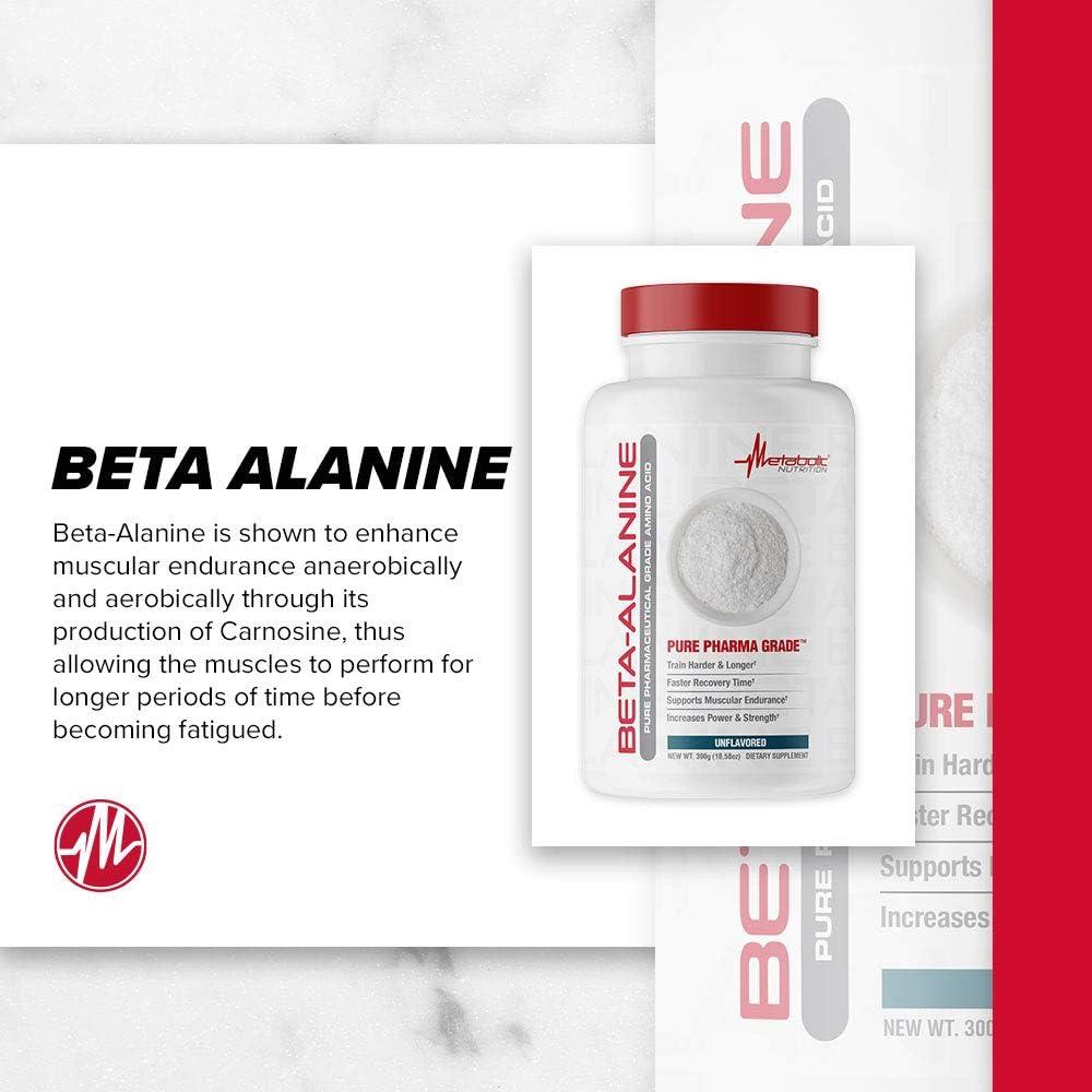 Beta Alanina Nutrición Metabólica 300g Polvo para Resistencia