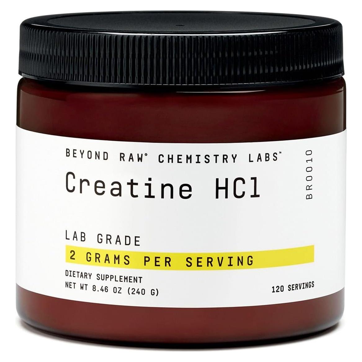 Polvo de Creatina HCl Beyond Raw 120 Porciones 209g
