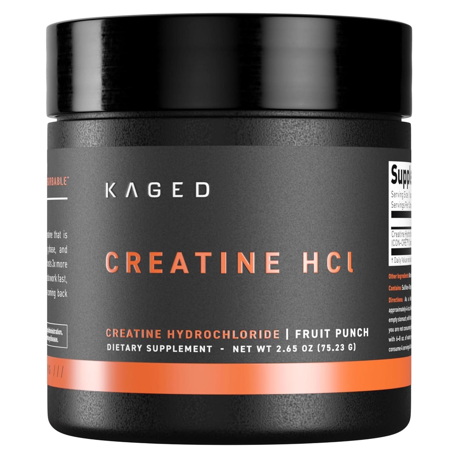Creatina HCl Kaged Muscle 750mg - Polvo Sabor Fruta Punch