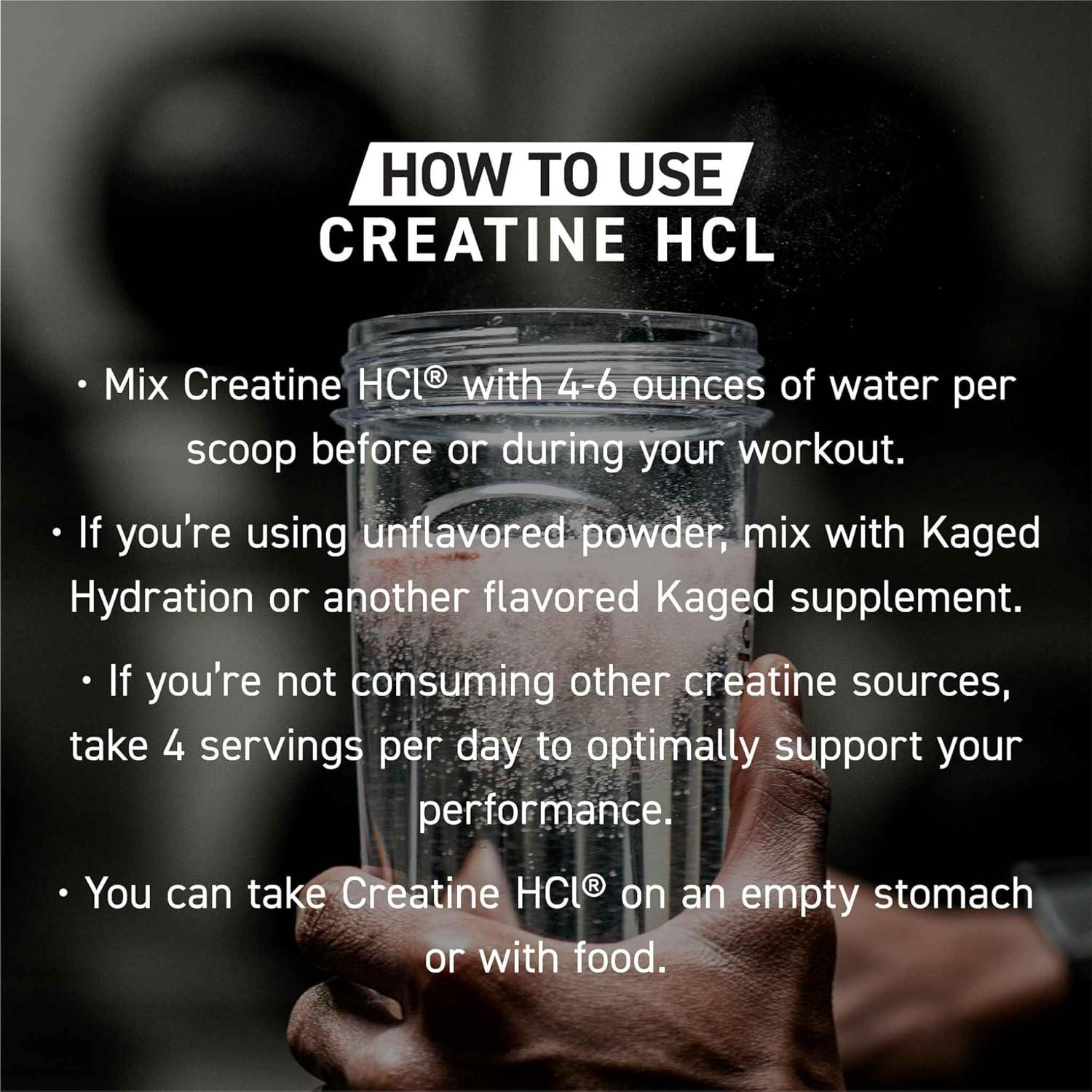 Creatina HCl Kaged Muscle 750mg - Polvo Sabor Fruta Punch