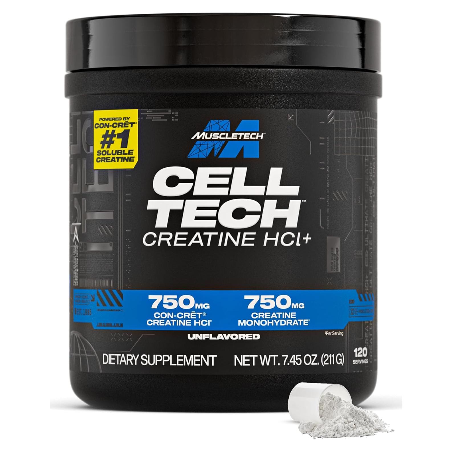 Creatina HCl MuscleTech Cell-Tech Creactor 240g Sin Sabor