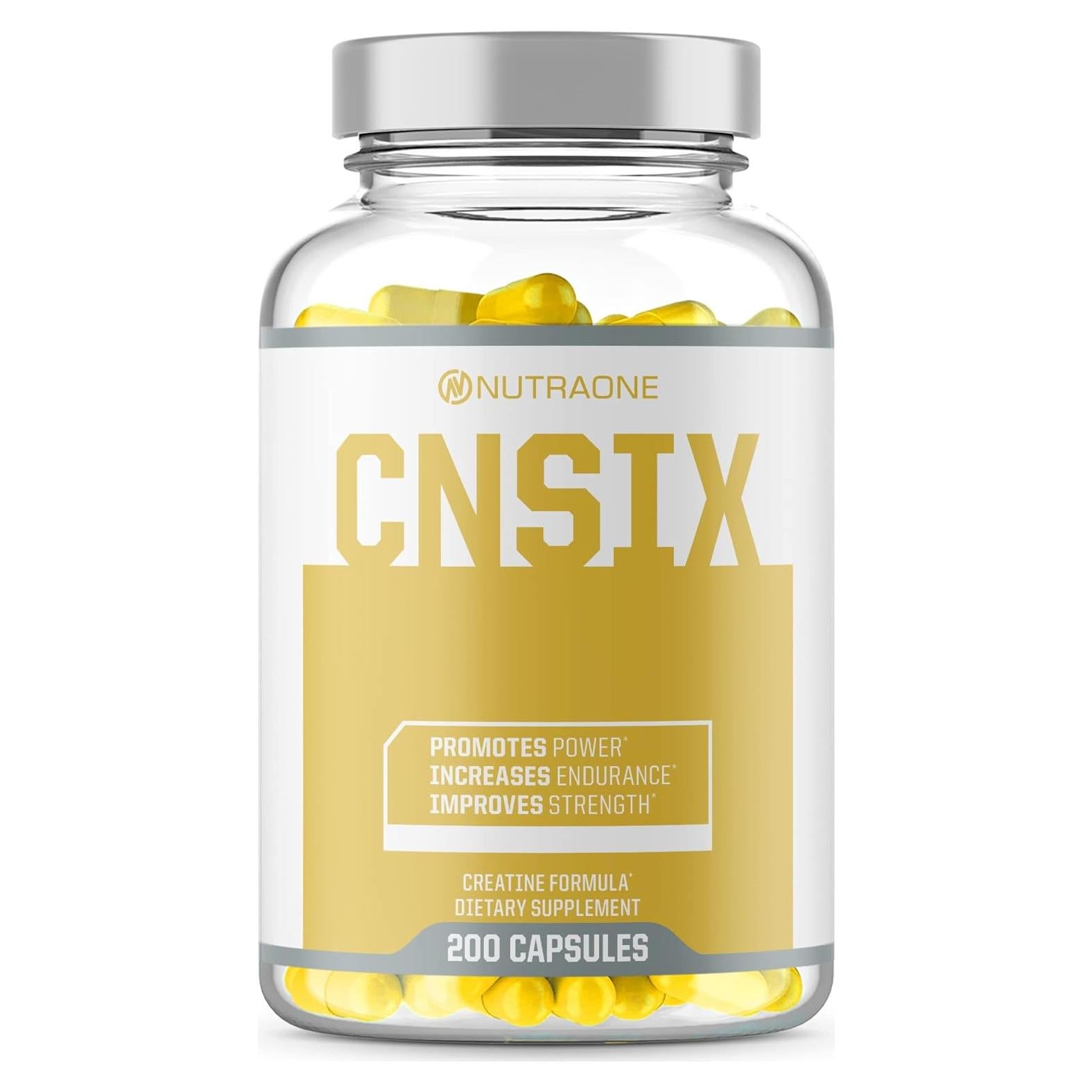 Cápsulas de Creatina HCL NutraOne CNSix 600mg - 200 Unidades