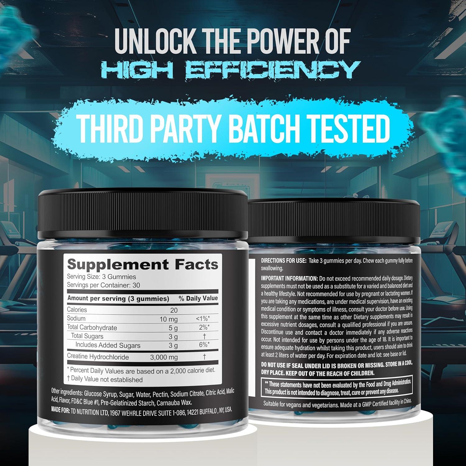 Gominolas Veganas de Creatina HCl 3000mg Demon Labz - Frambuesa